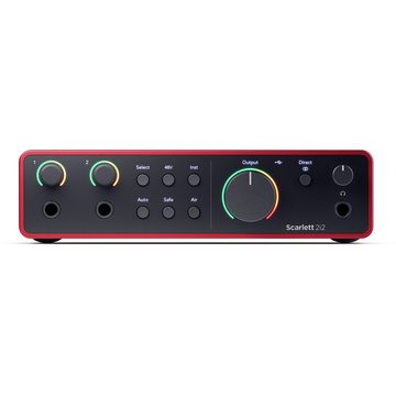 Focusrite Digitales Aufnahmegerät (Scarlett 2i2 Studio 4th Gen with CM25 MKIII & SH-450 - USB Audio Int)