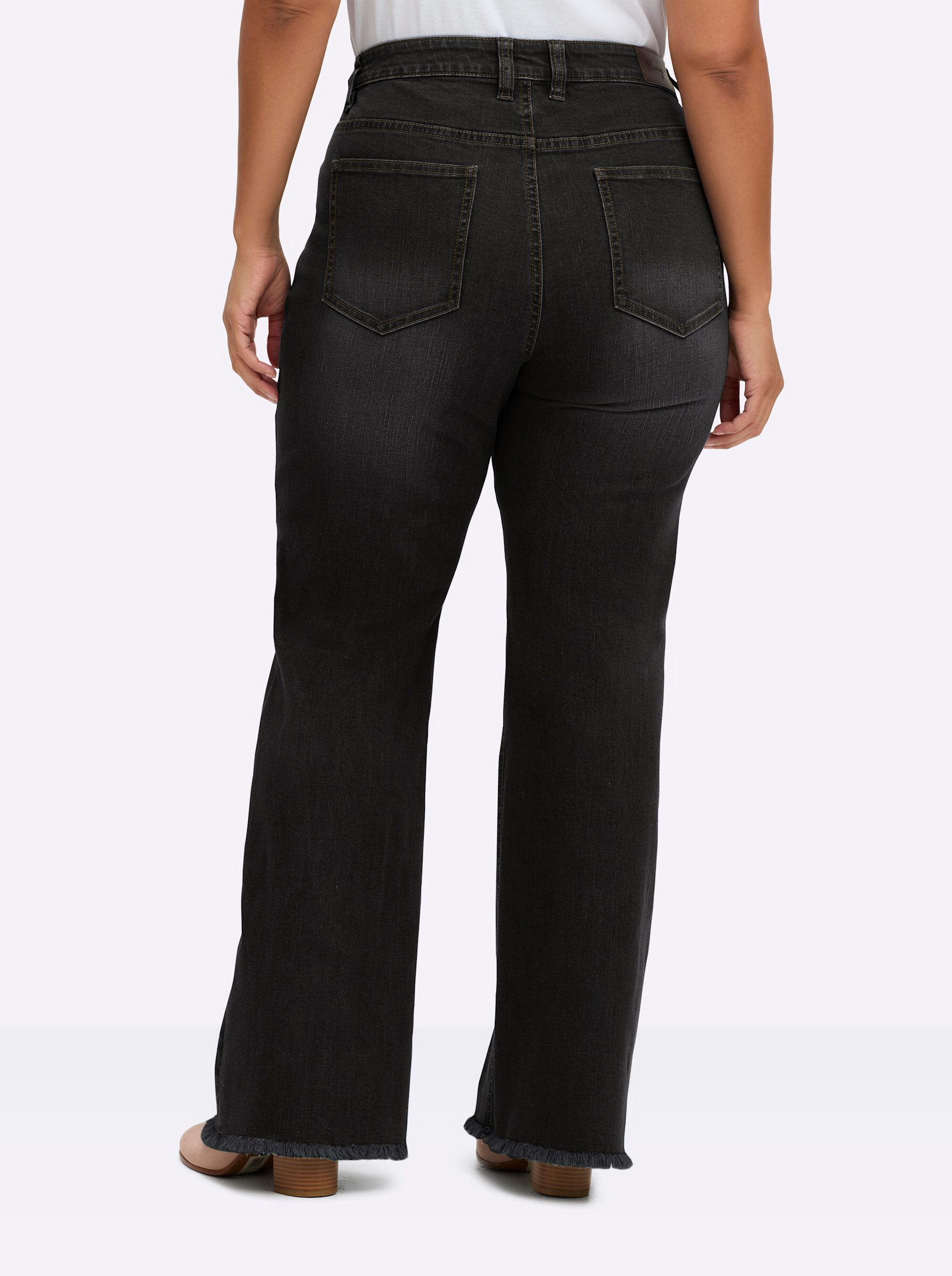 Sheego Bequeme Jeans Bootcut-Jeans . günstig online kaufen