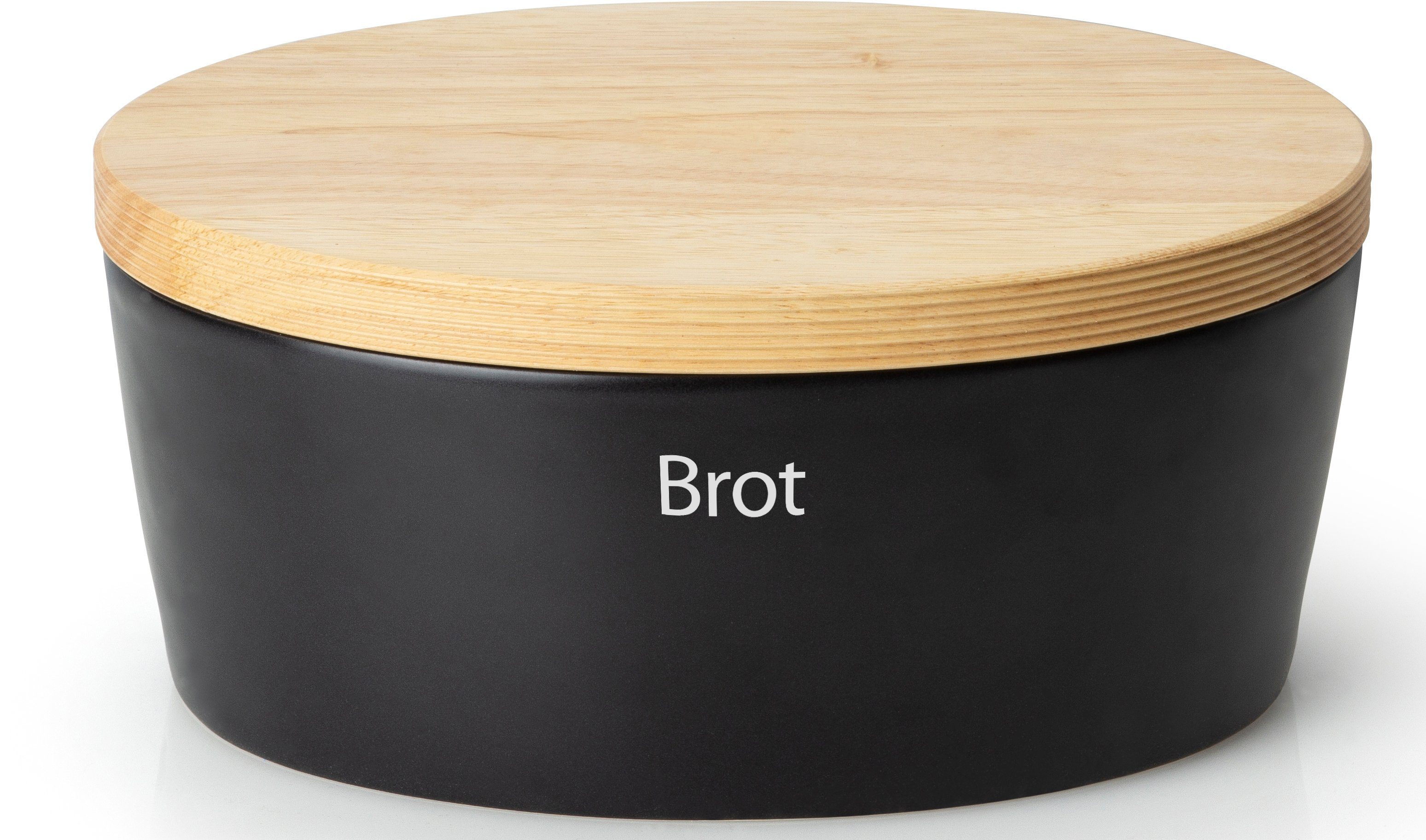 Continenta Brotkasten, Keramik, Massivholz, (1-tlg), Brottopf