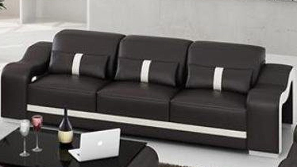 Couch Couchen, Sitzer Sofa Europe Sofa 3 Polster Moderne Leder Sofas Made JVmoebel in
