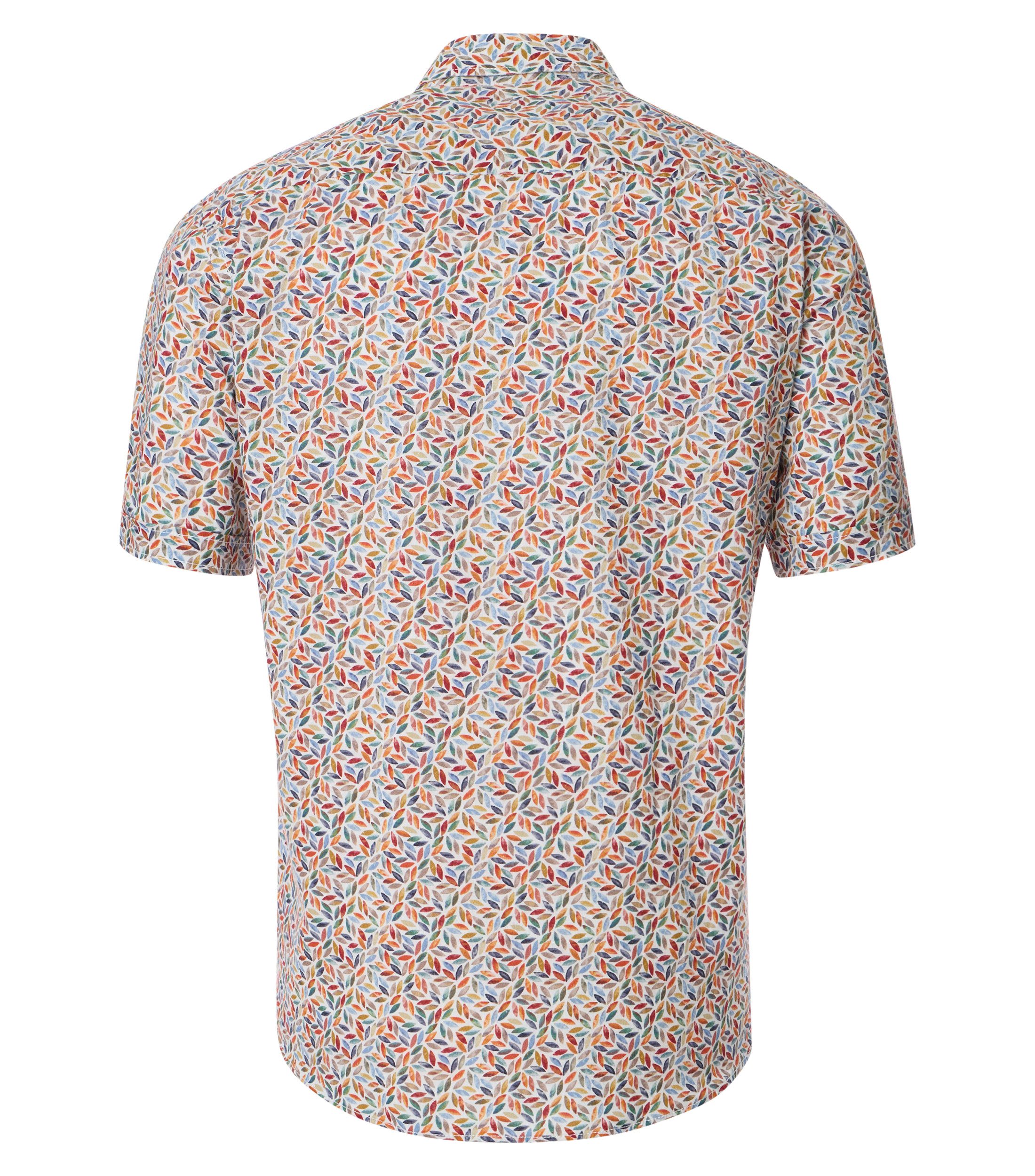 CASAMODA Kurzarmhemd CASAMODA Leinenhemd Kurzarm Print günstig online kaufen