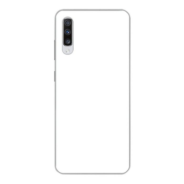 MuchoWow Handyhülle Weiß - Interieur - Muster Phone Case Handyhülle Samsung Galaxy A70 Silikon Schutzhülle