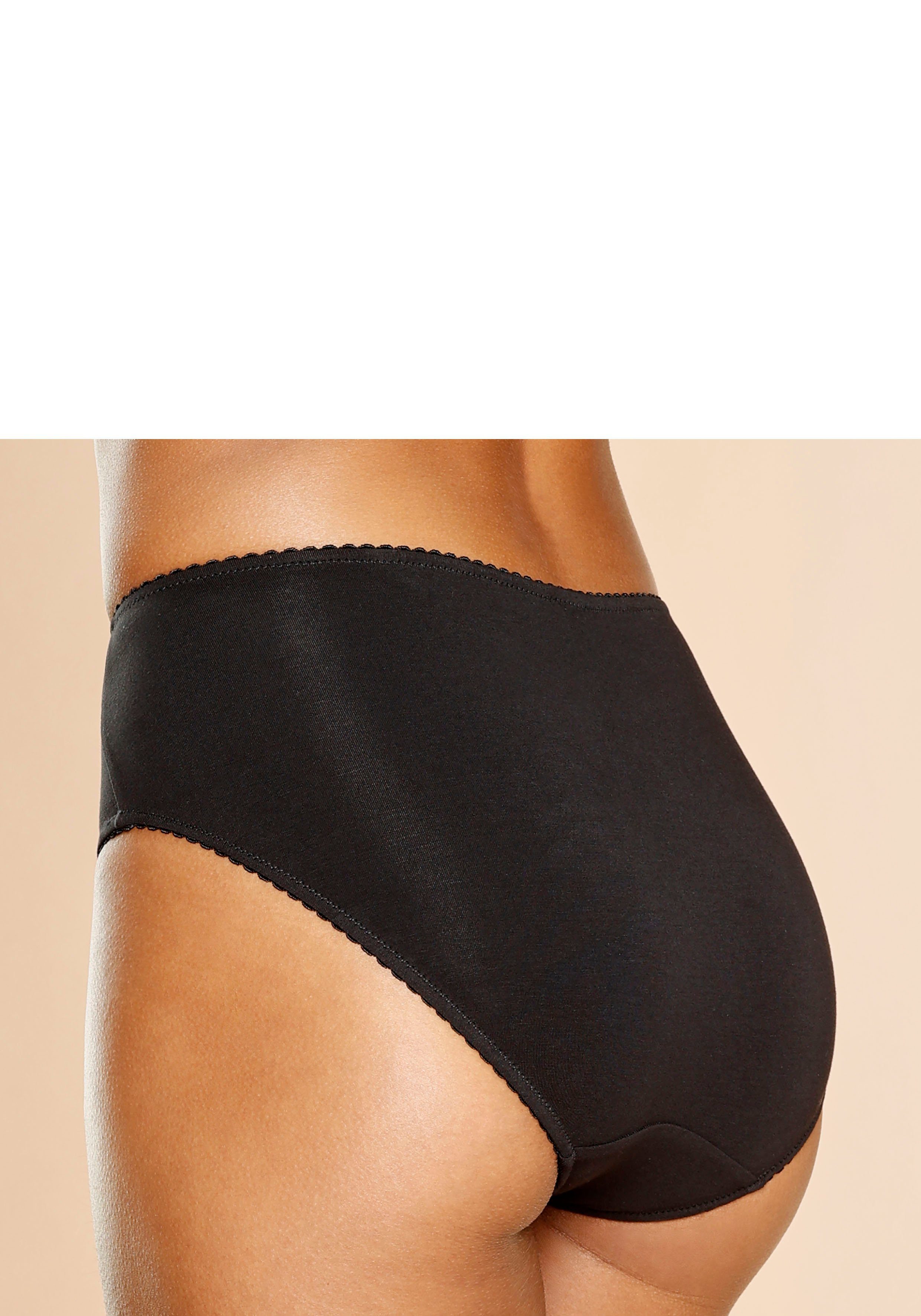 Nuance by Lascana Slip hoch geschnittener Slip aus Baumwolle