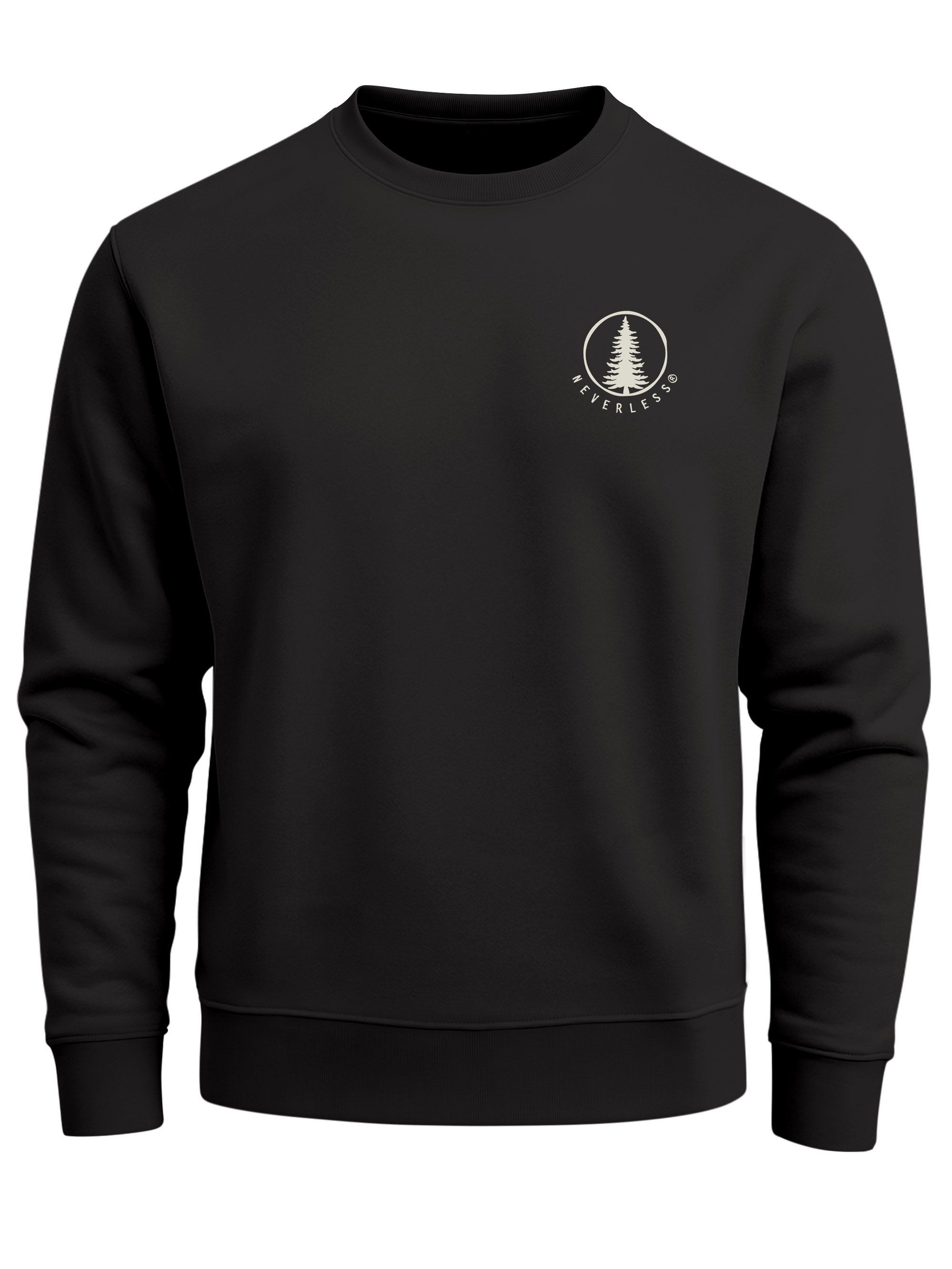 Sweatshirt Sweatshirt Herren Minimal Tree Logo Outdoor Design Icon Pullover mit
