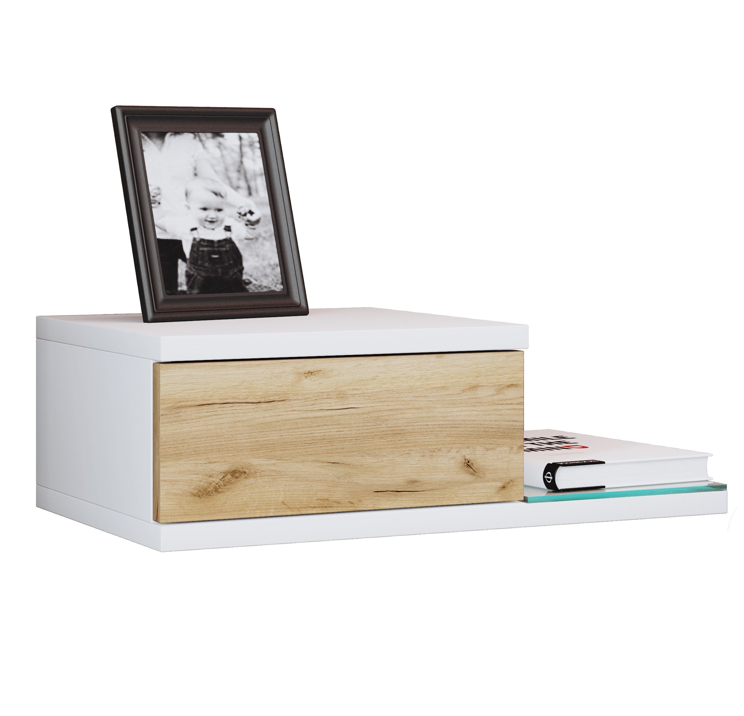 VCM Nachttisch Design Wandschublade Nachttisch Regal Konsila M günstig online kaufen