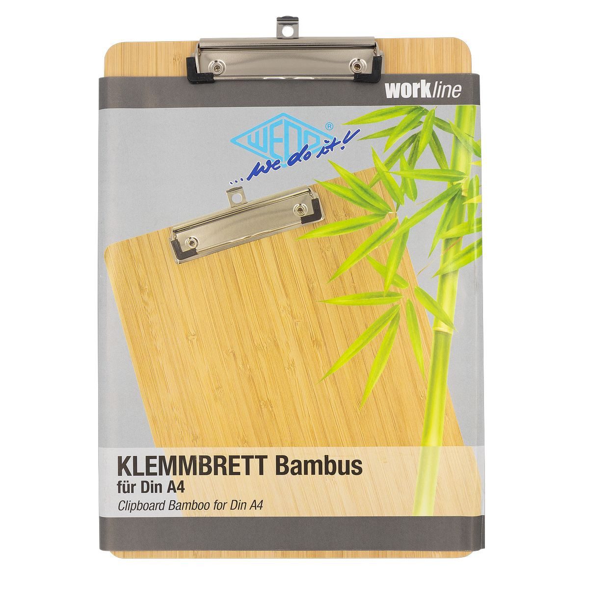 Werner Dorsch Klemmtafel Klemmbrett Bambus braun DIN A4