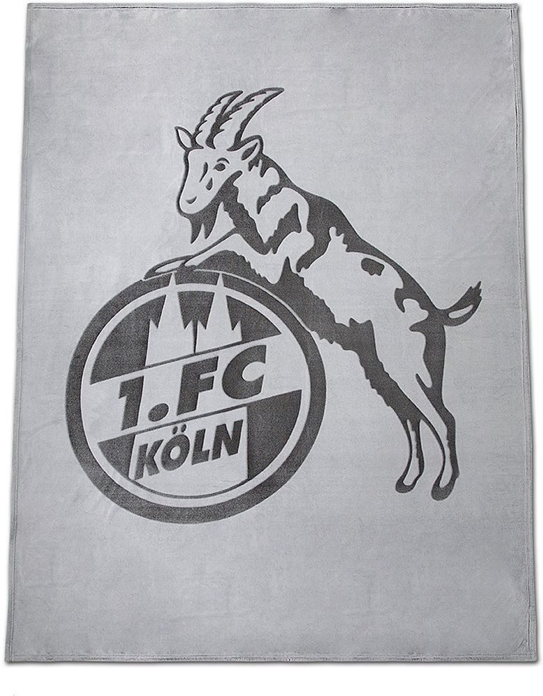 Wohndecke Flanelldecke Logo, 1. FC Köln günstig online kaufen