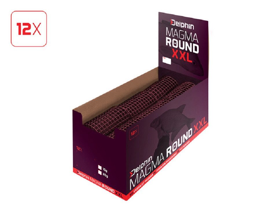 Delphin.sk Feederkorb 12 Stück SET XXL 70x50mm Futterkorb Delphin Magma ROUND - 10g 20g, (12-St. 12er SPAR SET), Aus massivem Draht gefertigt, verhindert ein überlaufen beim Befüllen