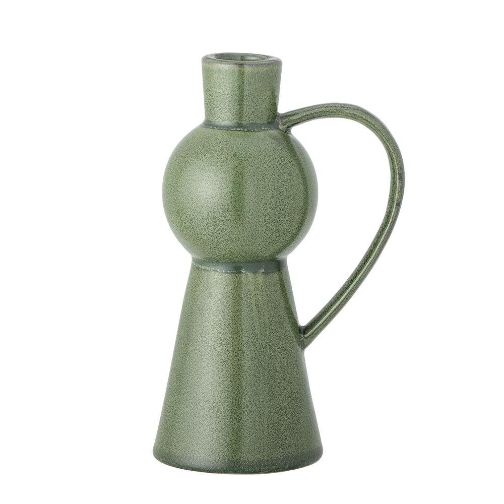 Bloomingville Kerzenständer Fija, Grün Steingut 18cm günstig online kaufen