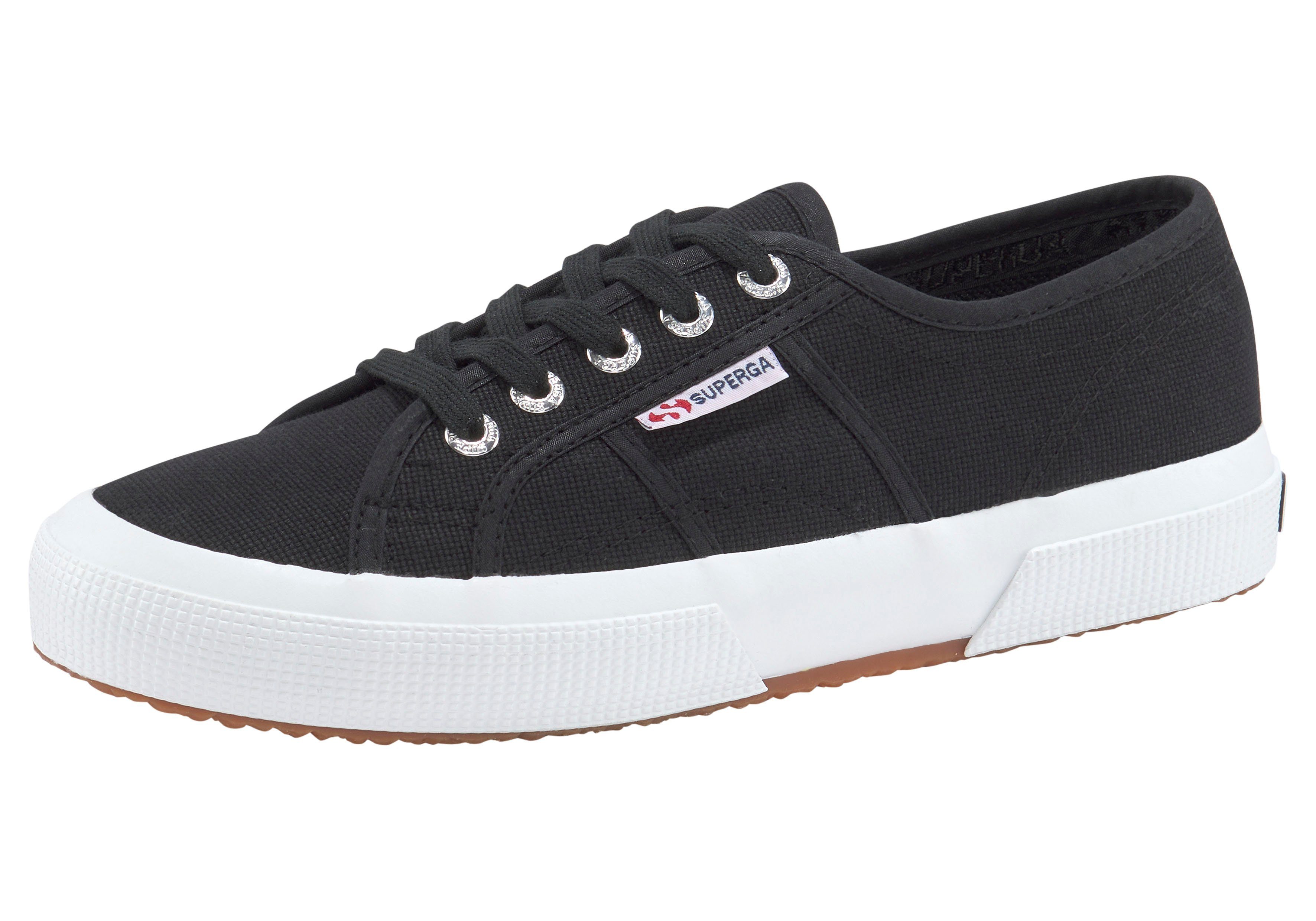 Cotu klassischem Classic mit Superga Canvas-Obermaterial Sneaker schwarz-weiß