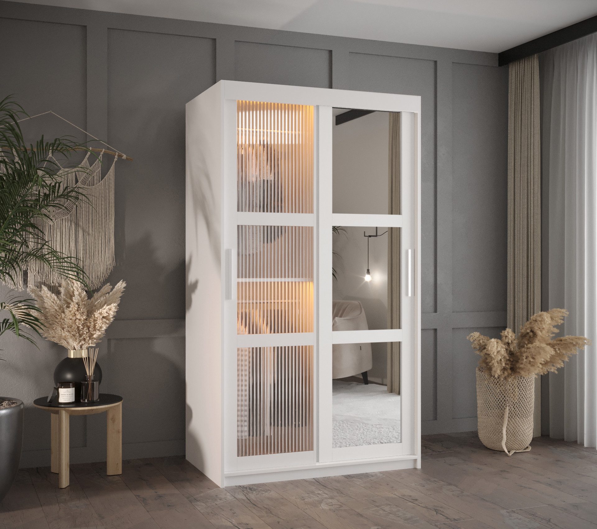 ABIKS MÖBEL Schwebetürenschrank FLUTES 2 Schlafzimmerschrank günstig online kaufen