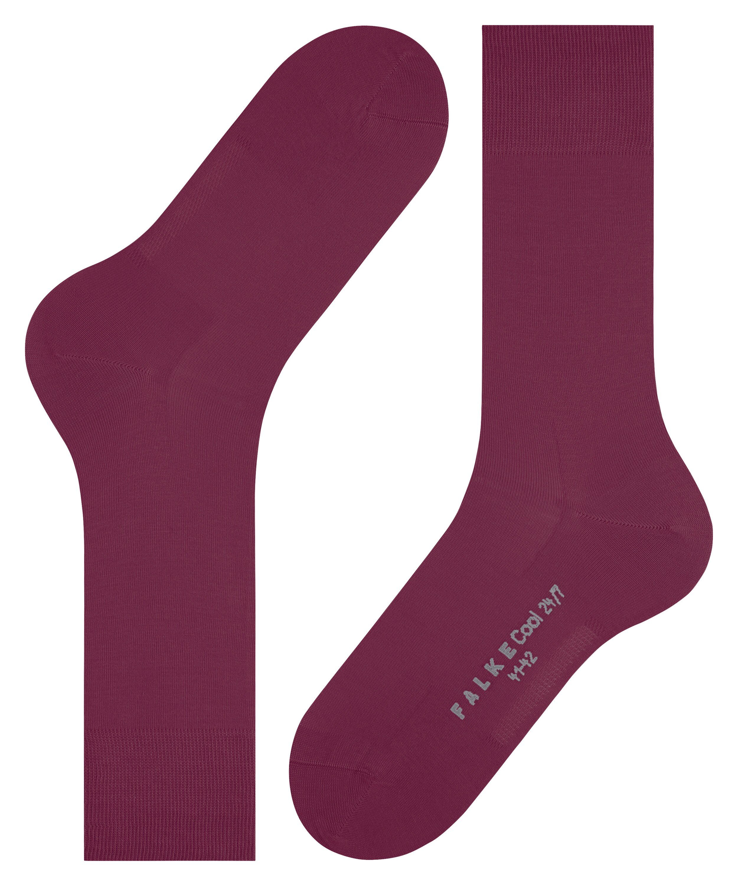 FALKE 24/7 Socken red Cool plum (8236) (1-Paar)