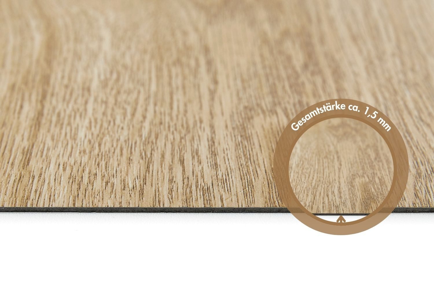 misento Vinylboden selbstklebend in Holzoptik, 32 PVC Planken je ca. 15,2 x 91,4 cm, PVC Bodenbelag 4,46 m², für Fußbodenheizung, Badezimmer, Wohnräume – Bild 5 von 5