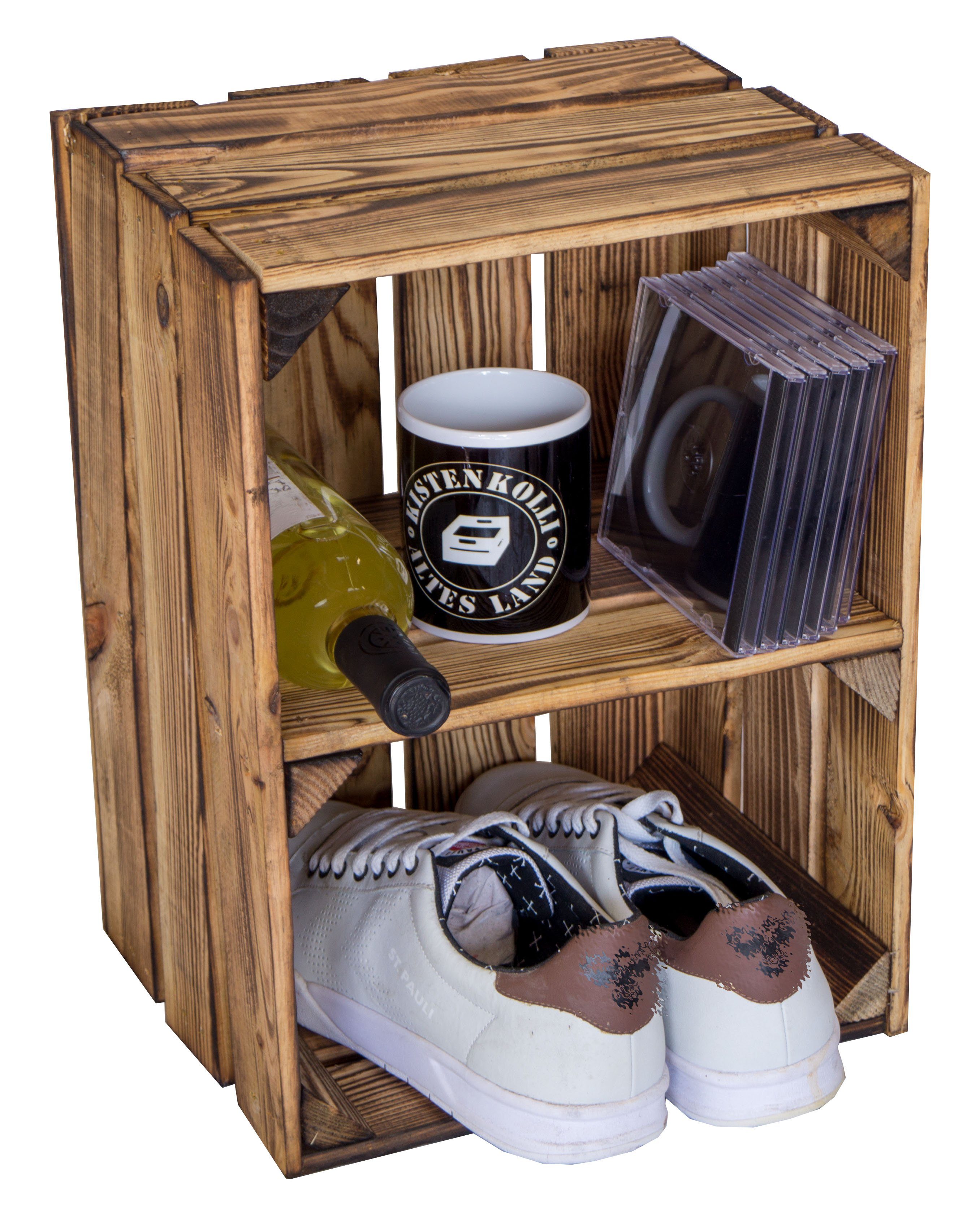 Kistenkolli Altes Land Allzweckkiste Obstkiste Bella Quer geflammt Weinkist günstig online kaufen