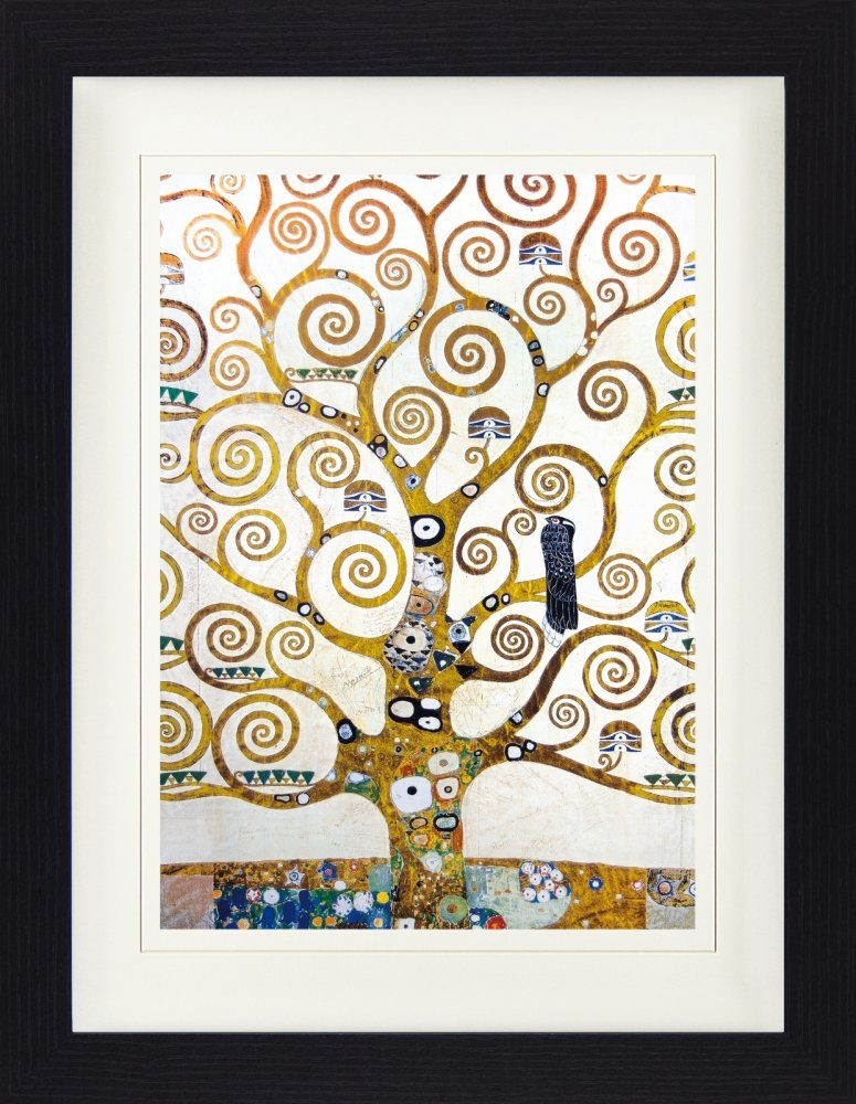 1art1 Bild mit Rahmen Gustav Klimt - Der Lebensbaum (Detail) | Poster