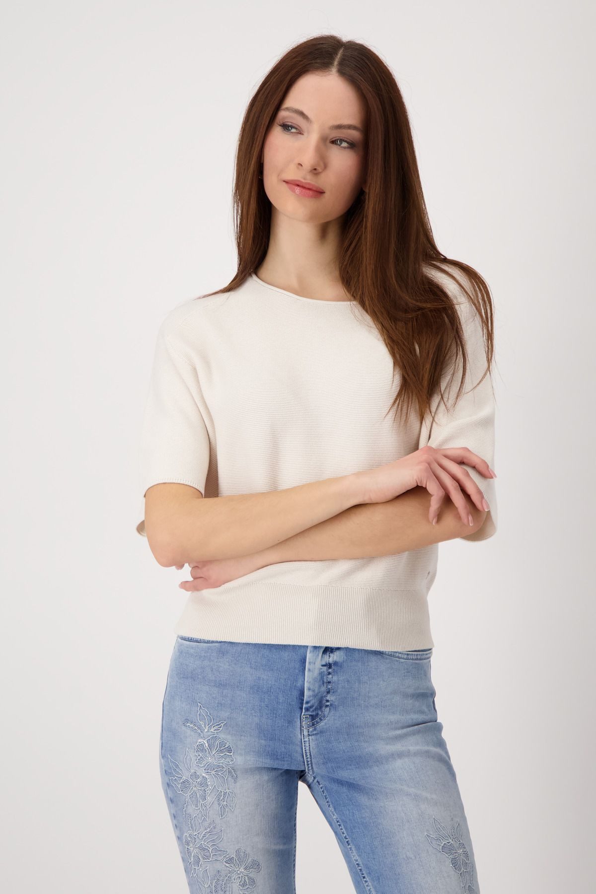 Monari Rundhalspullover günstig online kaufen