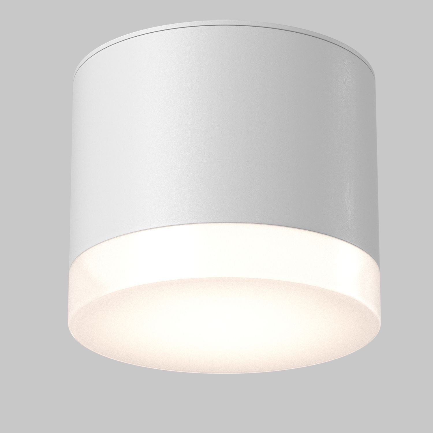 Licht-Erlebnisse Deckenleuchte KAREY, ohne Leuchtmittel, Aluminium GX53 rund D: 8,2 cm Weiß Deckenlampe