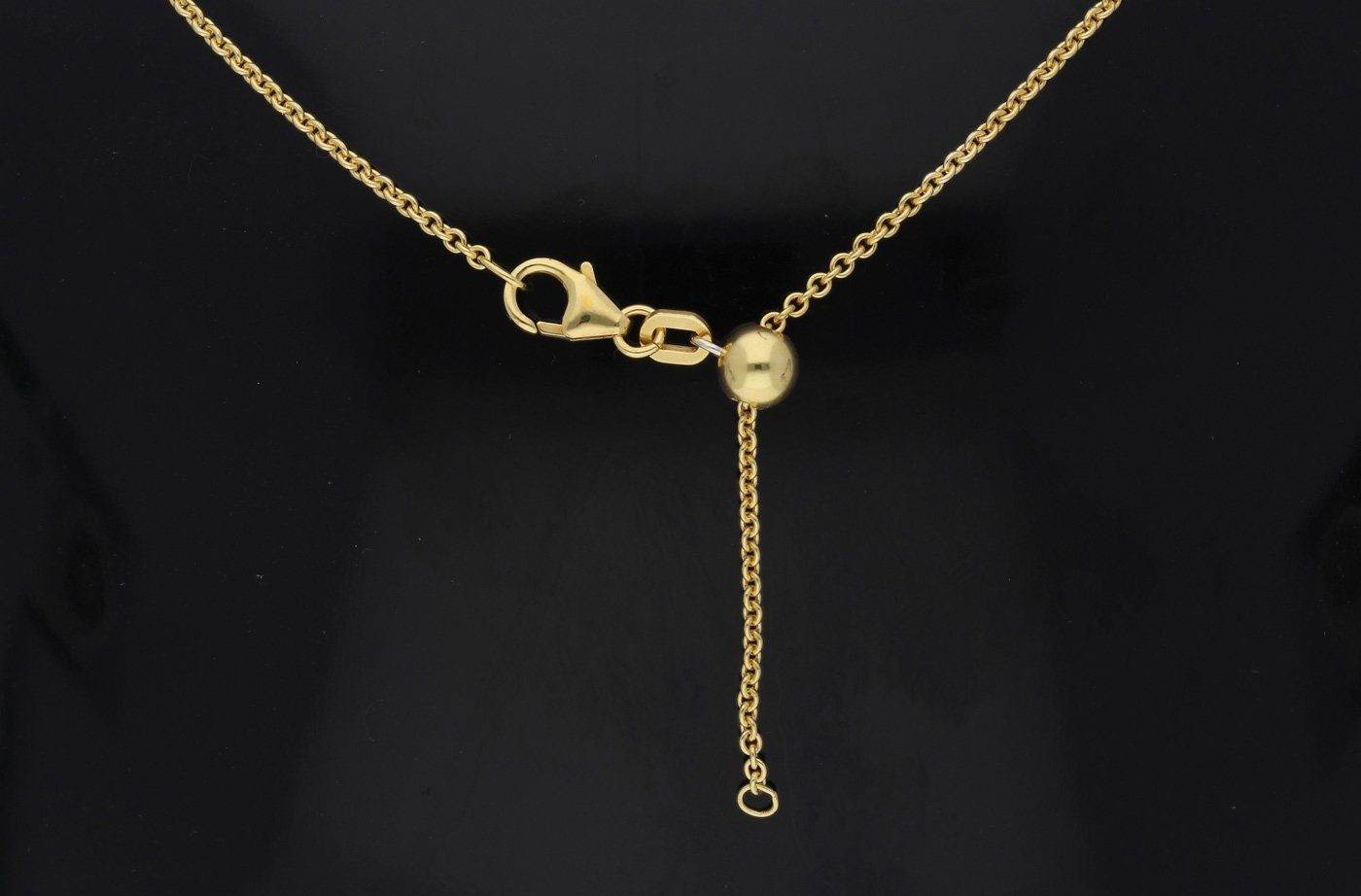 ONE ELEMENT Kette mit Anhänger Taufring mit - Zirkonia aus Anhänger mit Gelbgold, Schutzengel verstellbarer Halskette Set Schmuckset 333