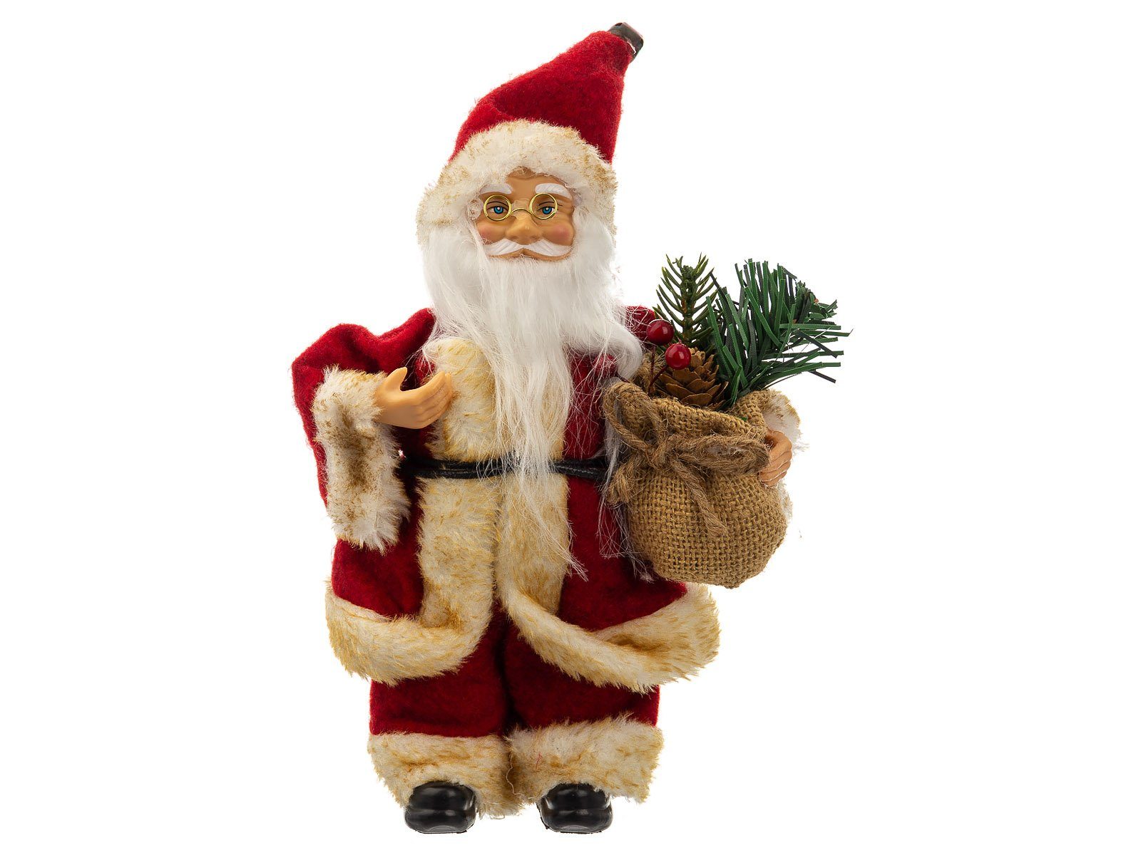 Christmas Paradise Weihnachtsmann 44537 weiss / (1 44537-rot Weihnachtsmann gold cm Santa 22 / ca. Nikolaus St)
