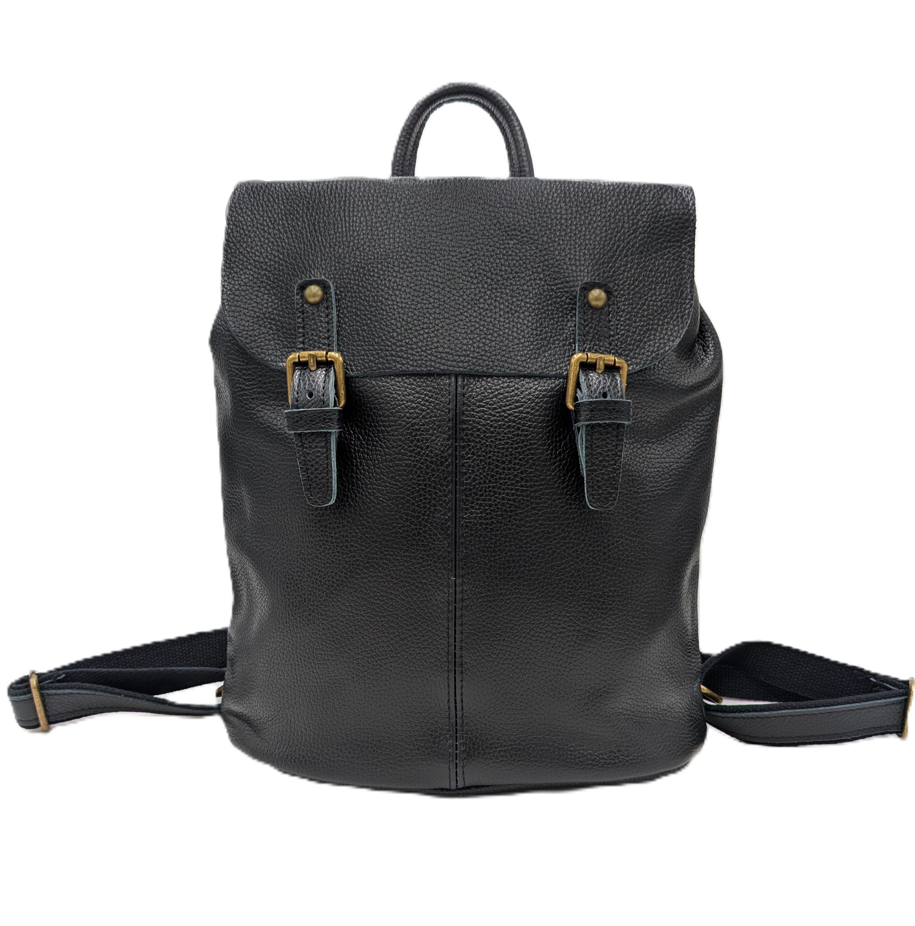 Taschenkinder Cityrucksack "Billie" Damen Lederrucksack - Vintage Rucksack, Echtes Leder