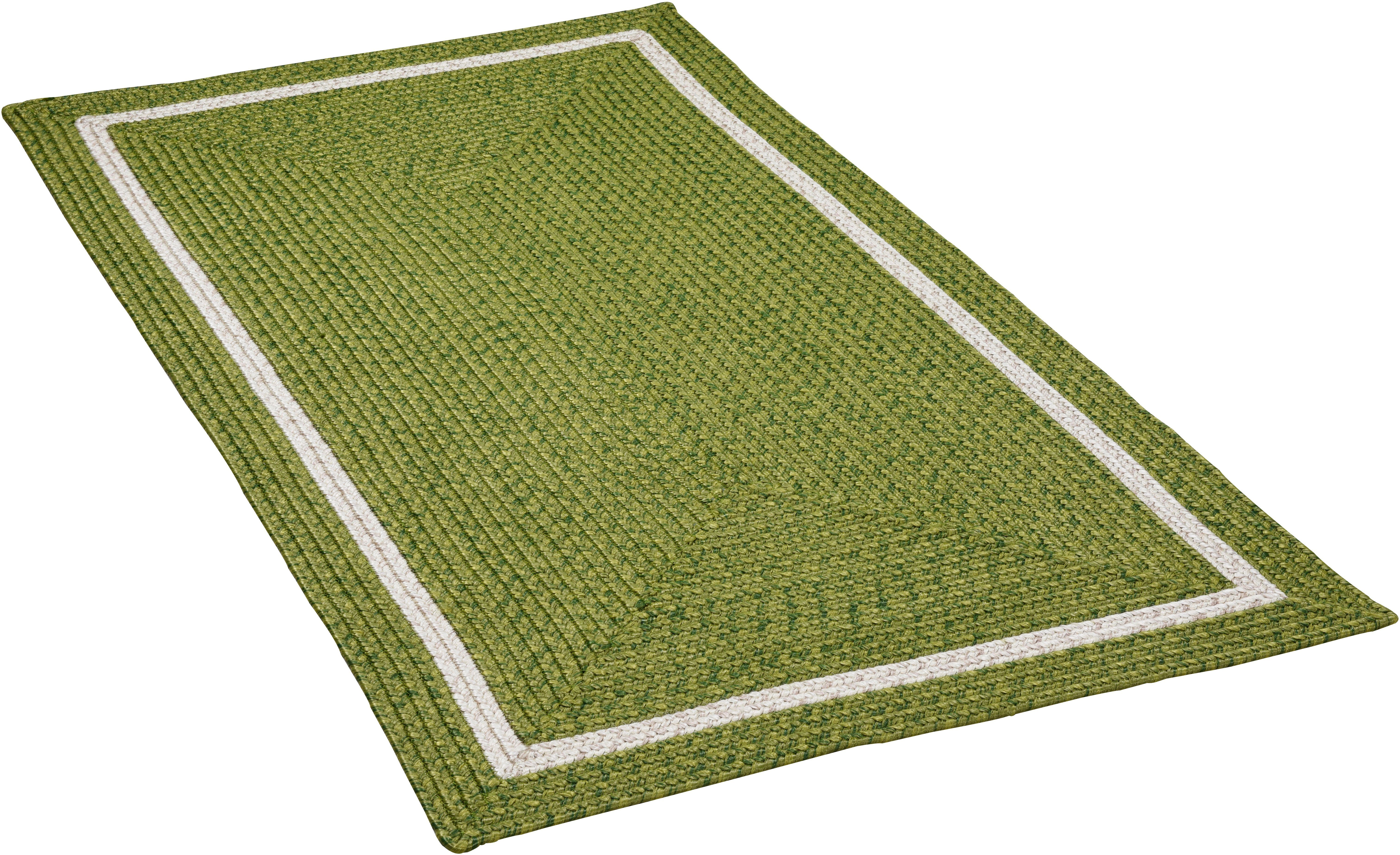 Uni-Farben, mit Outdoor geeignet Teppich-Läufer, Gino 6 mm, Läufer Bordüre, Falcone, rechteckig, Benito, Flachgewebe, Höhe: