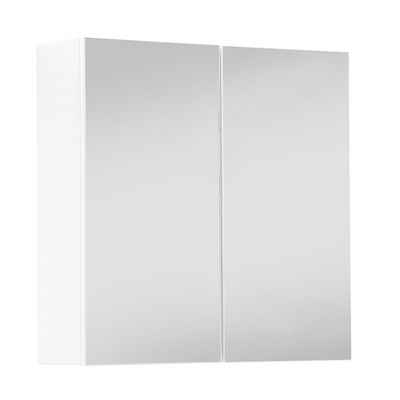 mokebo Spiegelschrank Die Badenixe (mit 2 Einlegeböden) Wandschrank, Medizinschrank oder Badezimmerschrank in Weiß