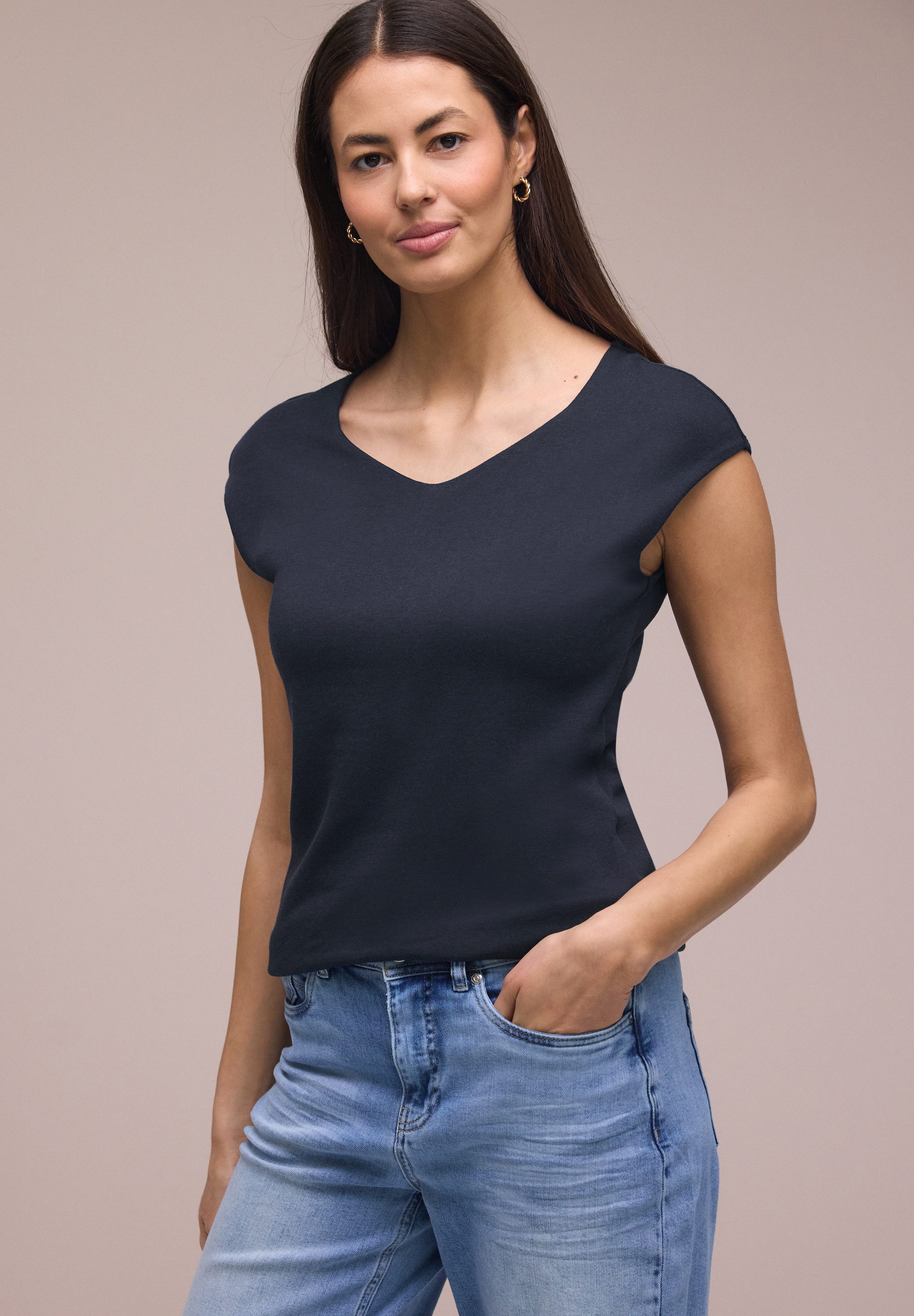 STREET ONE T-Shirt mit Doppelfront
