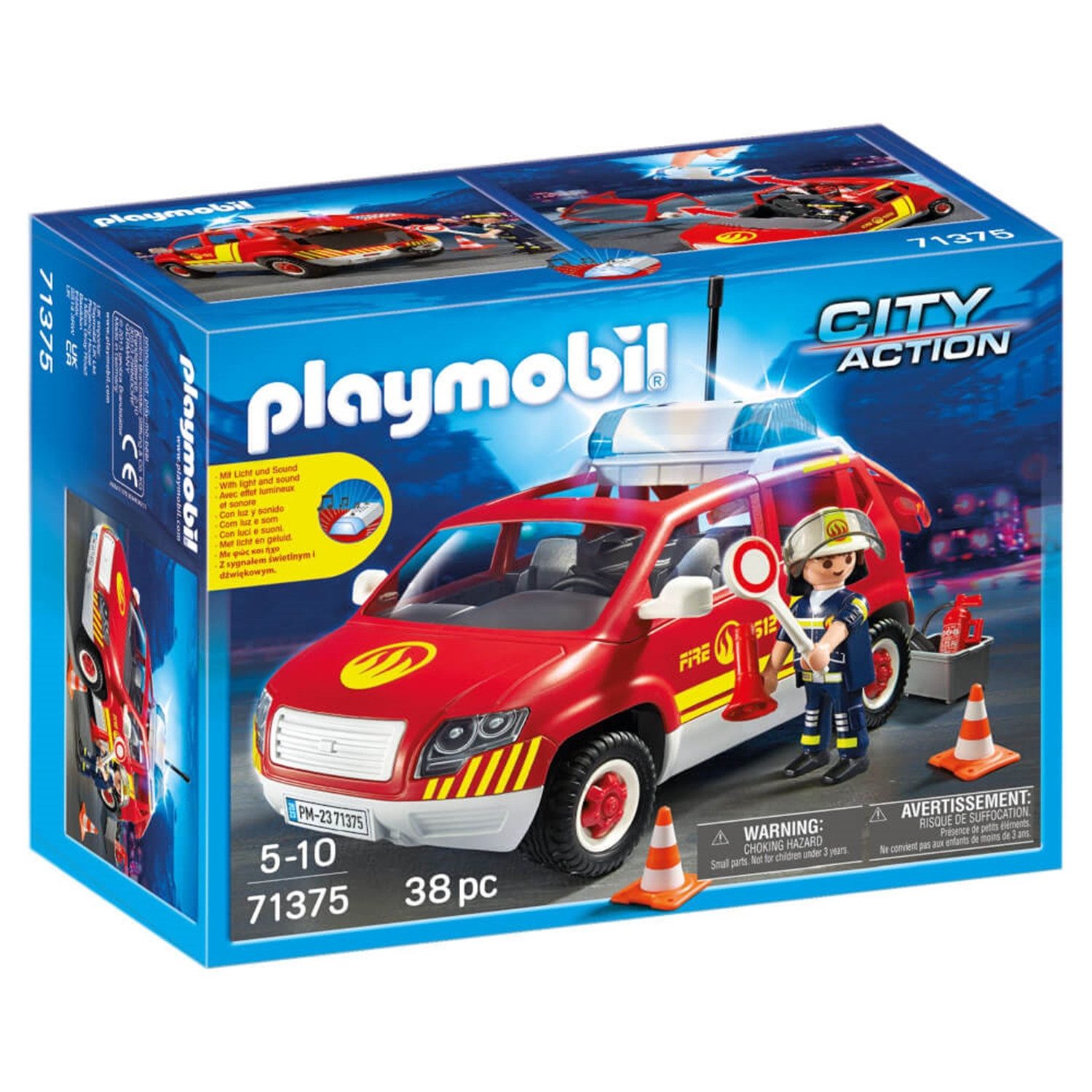 Playmobil® 71375 Brandmeisterfahrzeug mit Licht und Sound Konstruktions-Spi günstig online kaufen