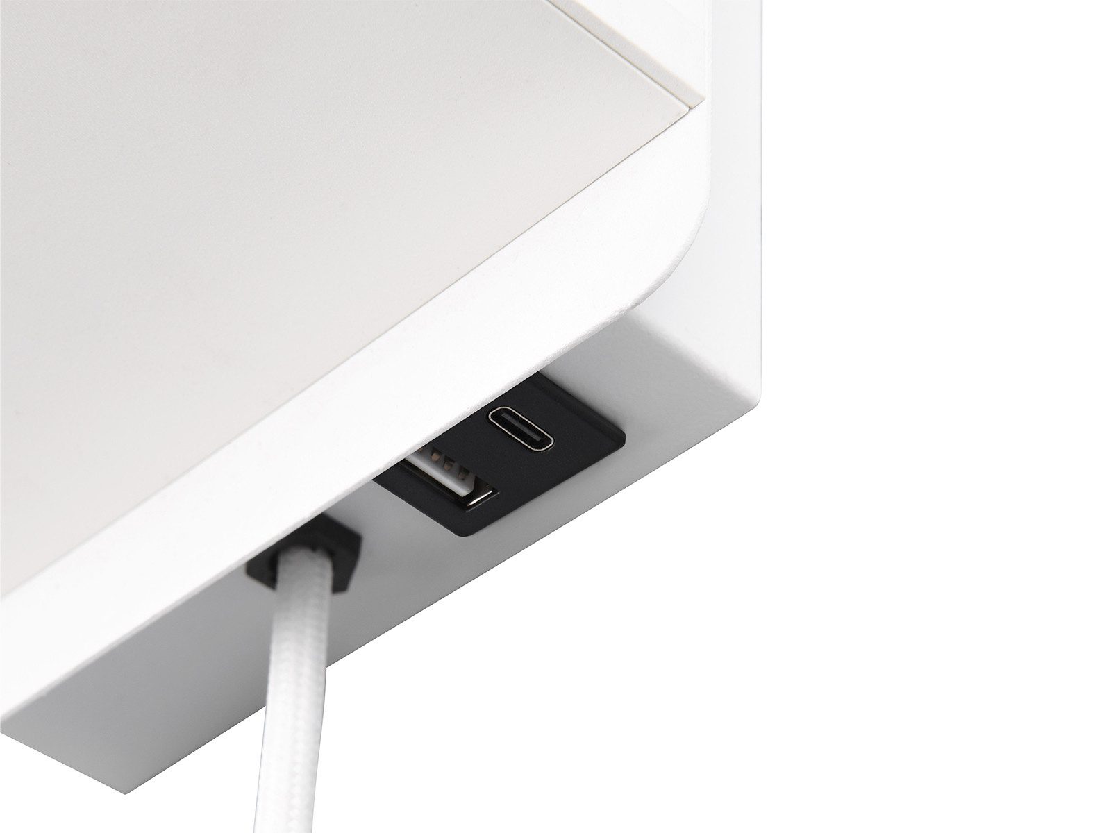 TRIO Leuchten LED Wandleuchte, Dimmfunktion, LED wechselbar, Warmweiß, innen, Wand Bett-lampe mit Schalter, Kabel und Stecker, Höhe 31cm