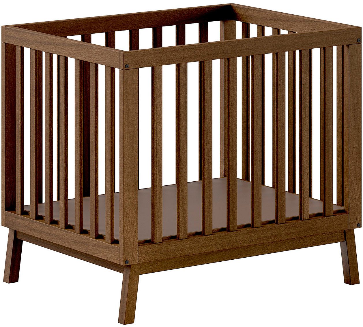 Vipack Laufgitter Sezane, Spiel- und Kuschelfläche 75 x 95 cm, 3-fach höhenverstellbar, Farbe Clay Absatz Nussbaumfarbig oder Kiefer massiv nussbaumfarbig