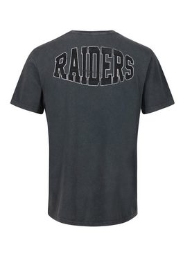 Recovered T-Shirt NFL RAIDERS COLLEGE GOTS zertifizierte Bio-Baumwolle