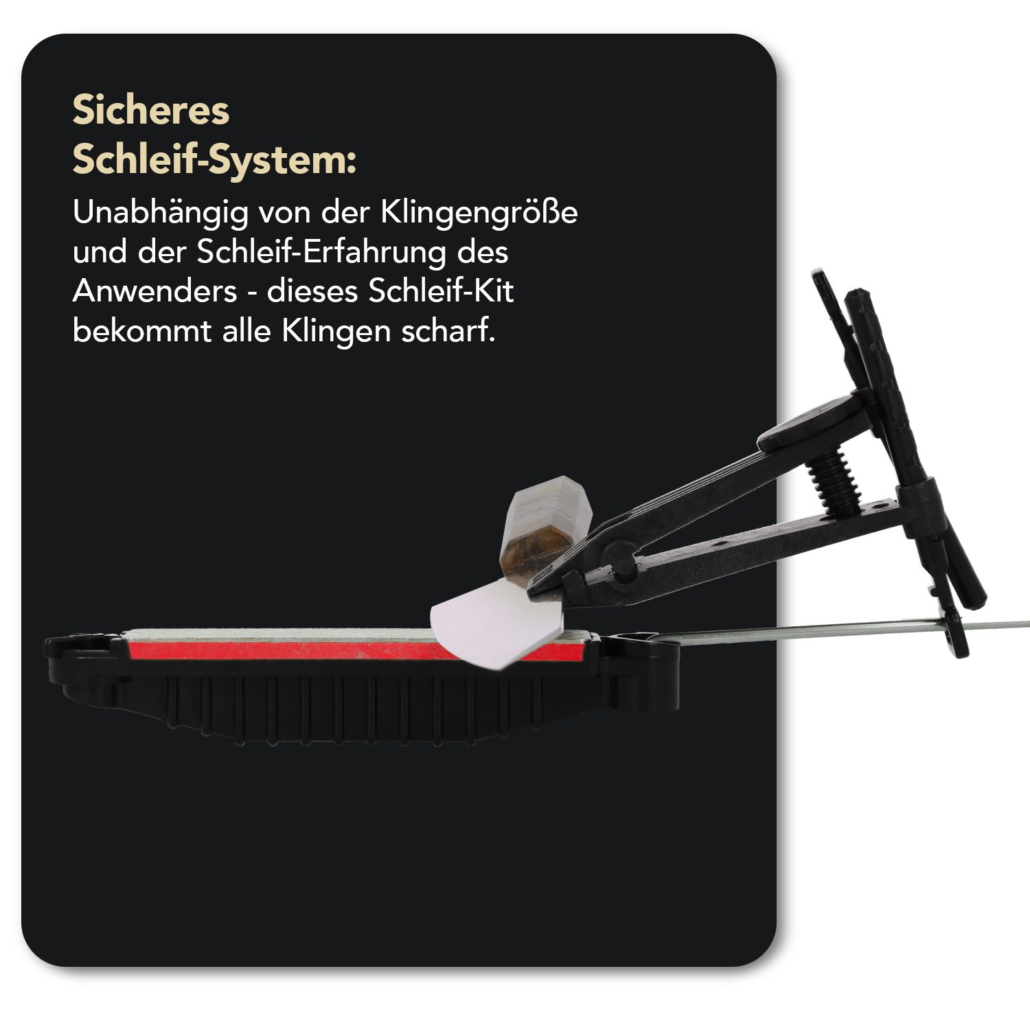DMT Axt- und Messerschärfer Aligner Diamant Schleifsystem ADELUXE - Messerschärfer, Grob, Fein, Extrafein inkl. Tasche