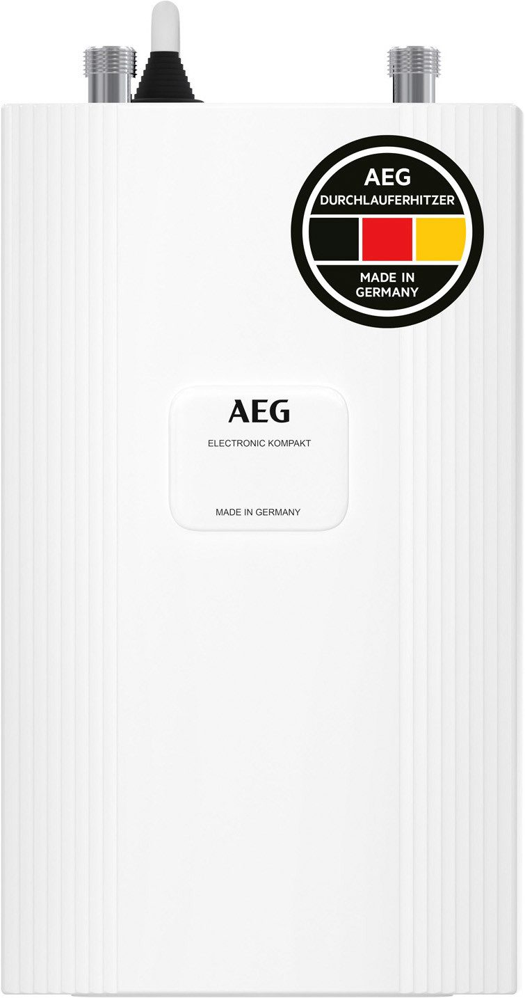 AEG Haustechnik Kompakt-Durchlauferhitzer DDLE Kompakt 11/13 kW, umschaltbar für die Küche, elektronisch, min. 20 °C, max. 60 °C, kompakt, ideal für unter die Küchenspüle