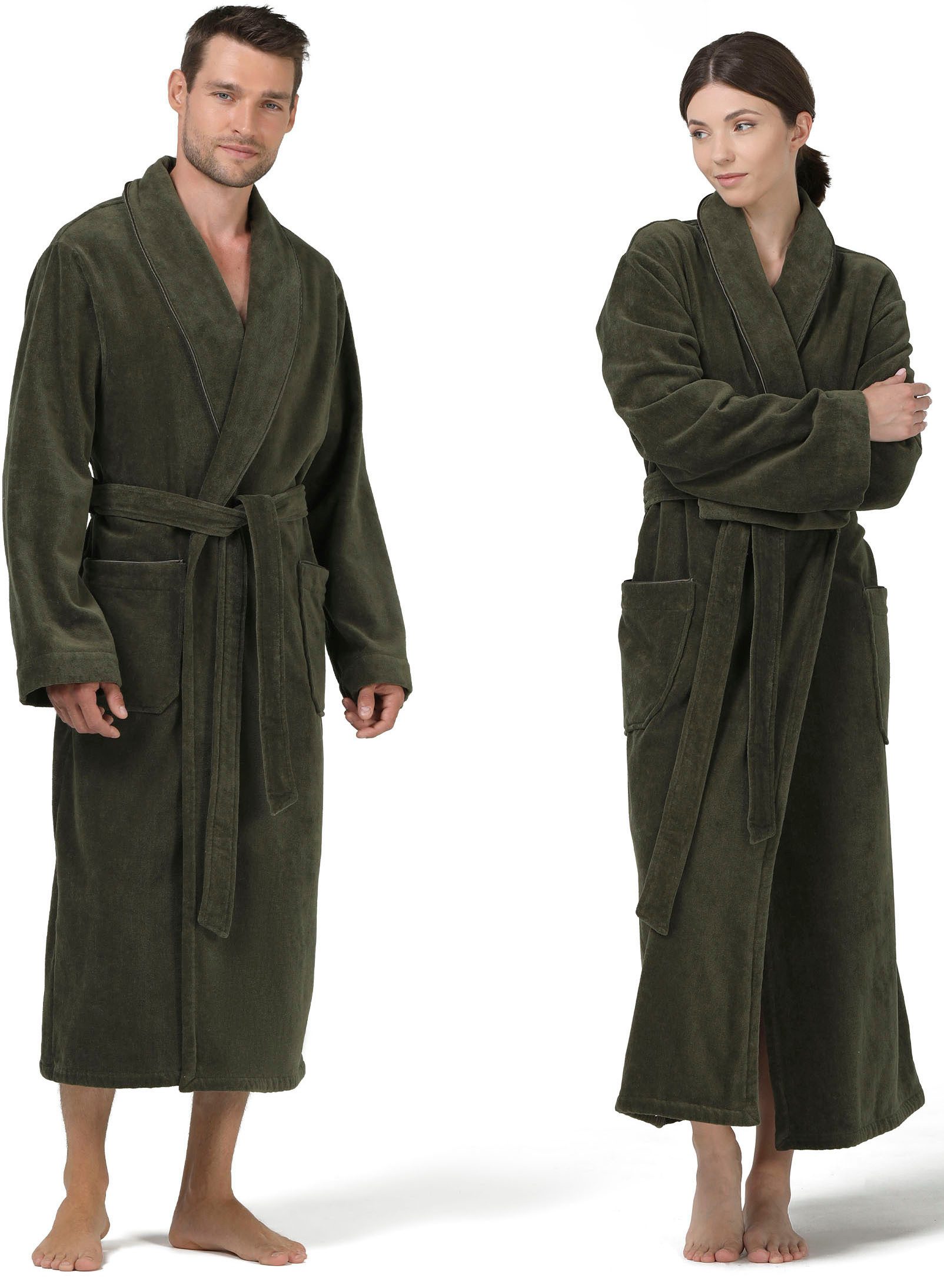 Unisex-Bademantel ideal für Sauna & Spa, Hotelbademantel, Morgenmantel