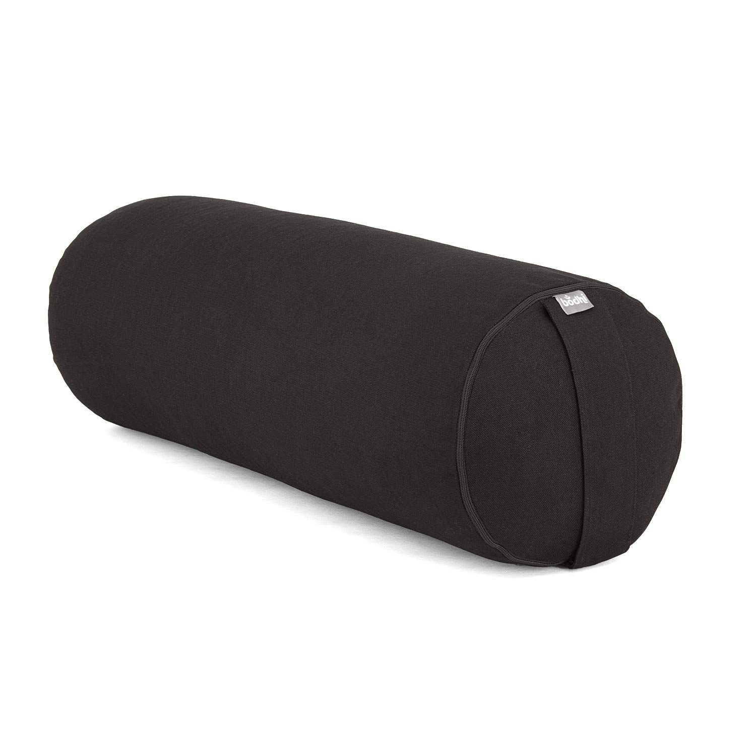 bodhi Yoga Bolster BASIC schwarz, Dinkelhülsen