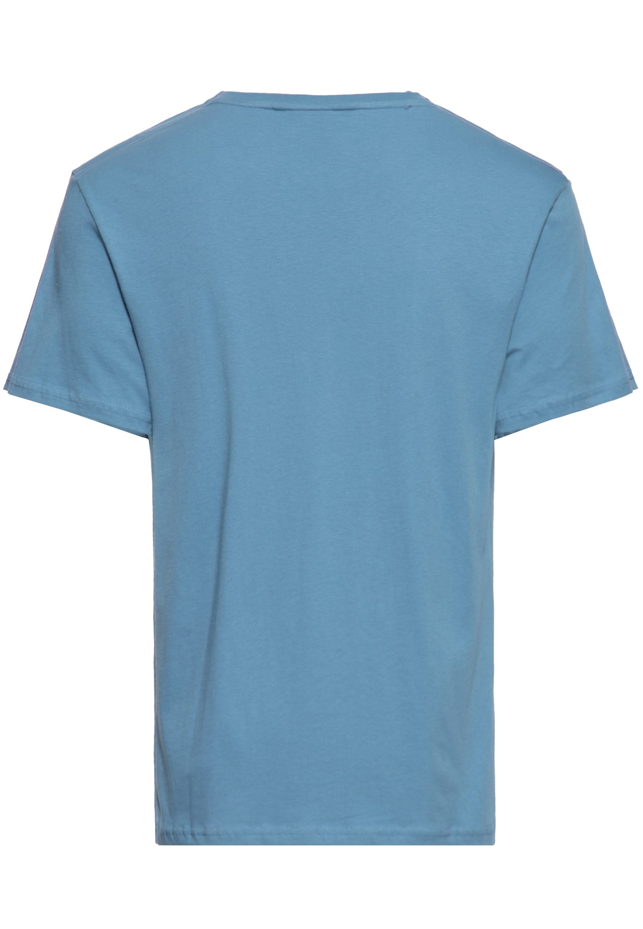 Print-Shirt Tiki-Motiv Kahuna KingKerosin mit Killer blau