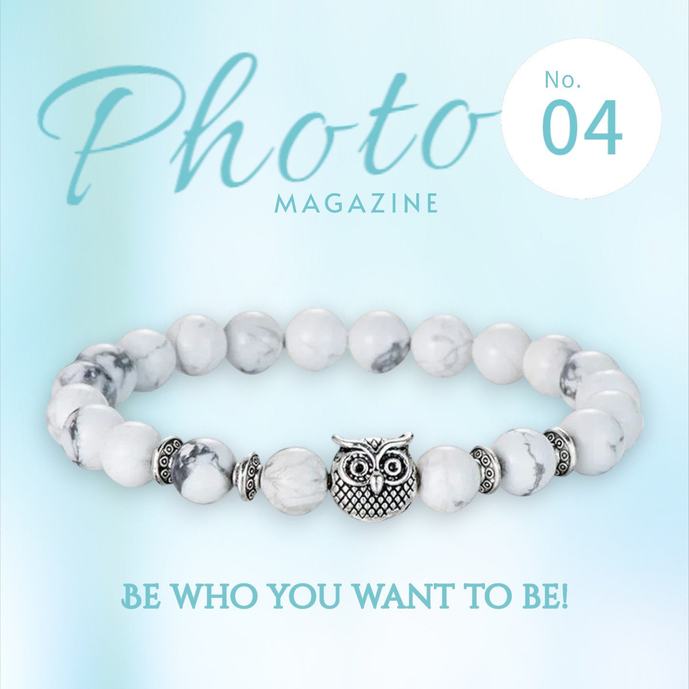 KARMA Perlenarmband Eule Braun, Weiß od. günstig online kaufen