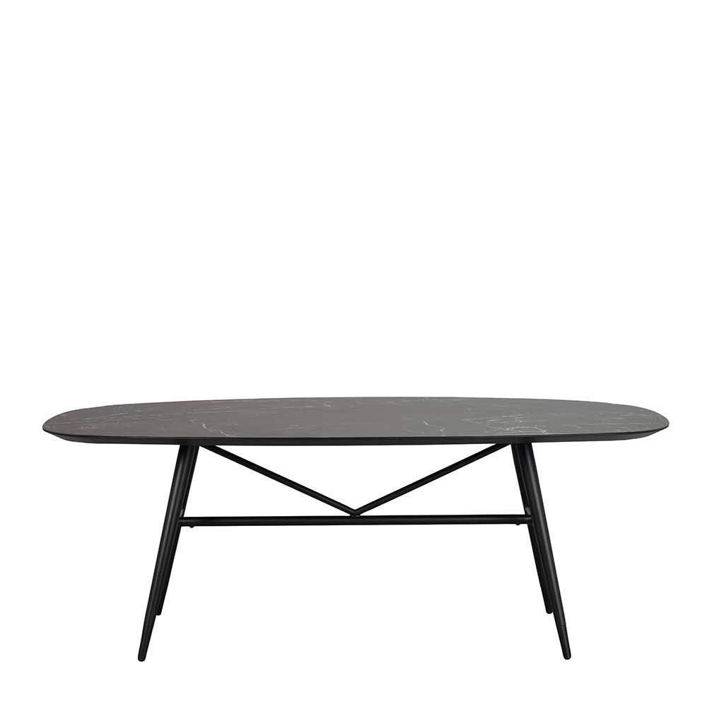 Pharao24 Esstisch Indyran, aus Massivholz, mit ovaler Tischplatte. € 1.149,00