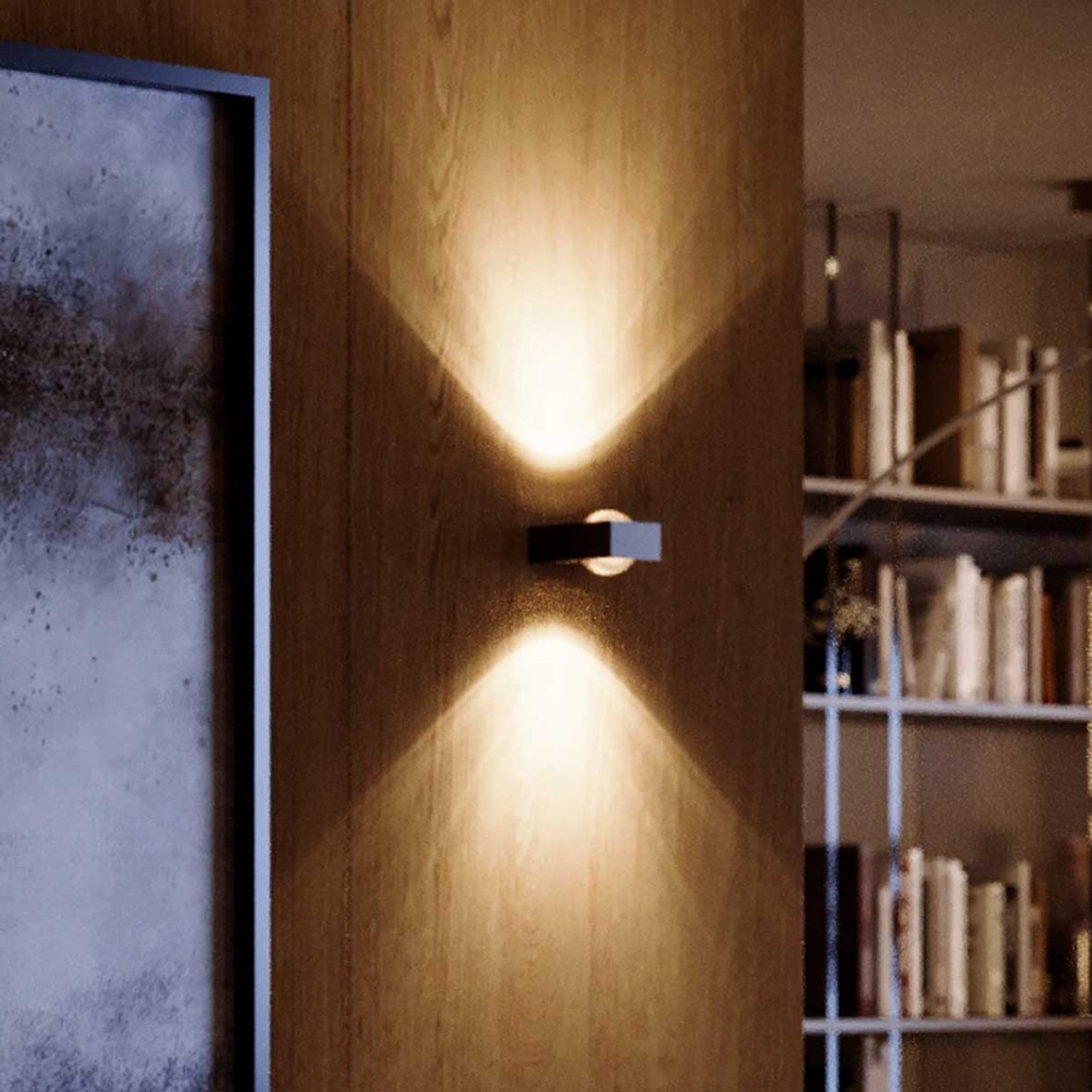 s.luce Wandleuchte Wandleuchte Beam X eckig up & down modern Aluminium