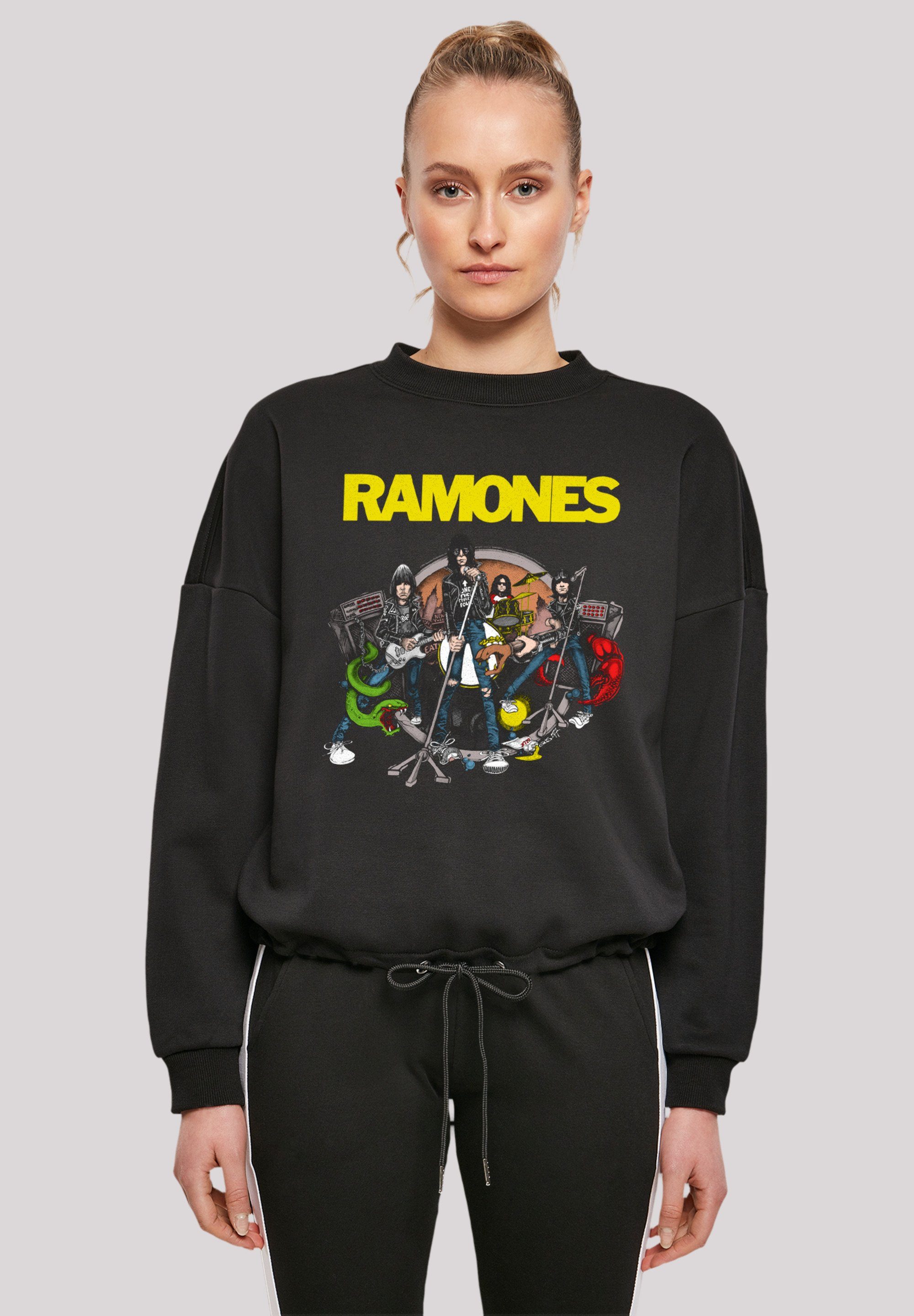 F4NT4STIC Sweatshirt Ramones Rock Musik Band Road To Ruin Premium Qualität,  Band, Rock-Musik, Weit geschnittenen Ärmel und Kordelzug am Bündchen