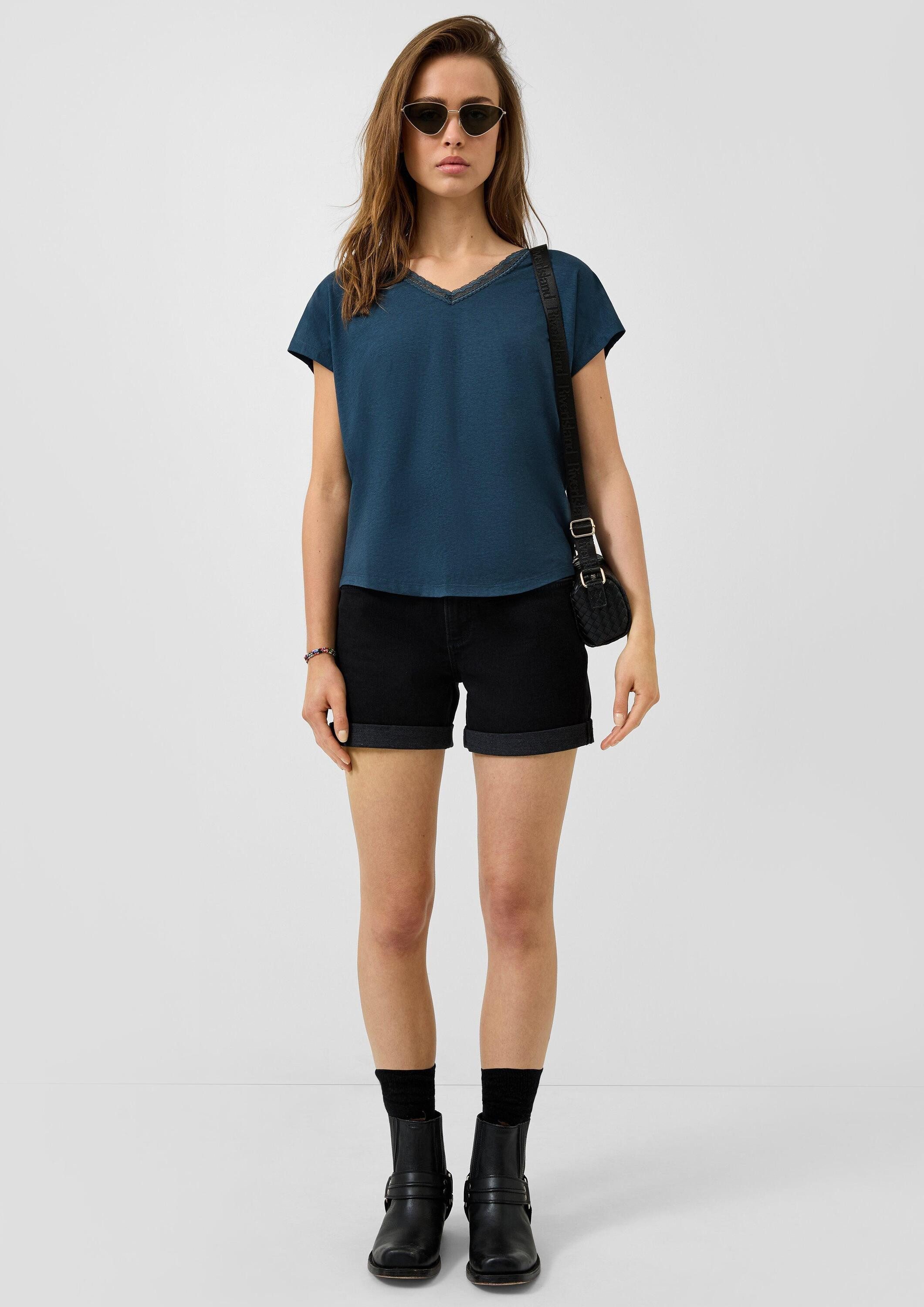 QS Jeansshorts Jeans-Hose ABBY Jeans-Shorts Abby / Regular Fit / Mid Rise