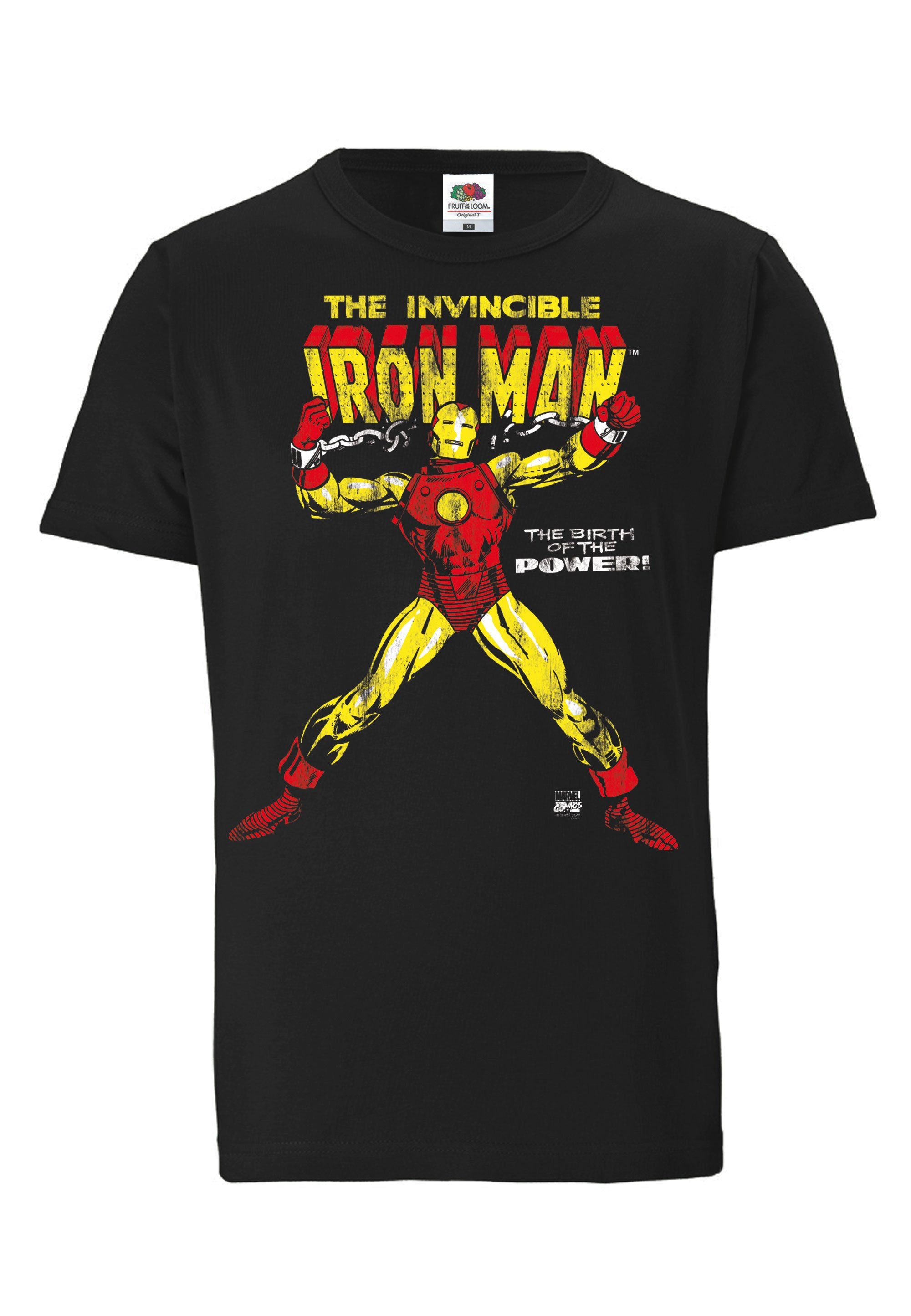 LOGOSHIRT T-Shirt - lizenziertem Print Of mit Man The The Birth Iron Power