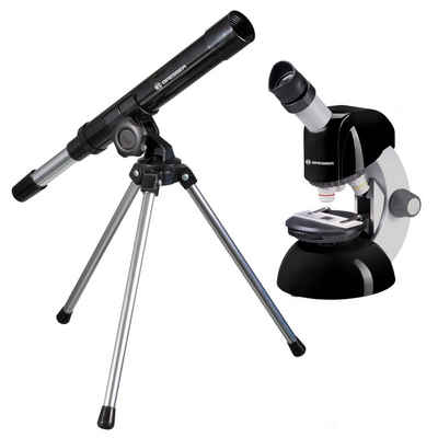 BRESSER Linsenteleskop Teleskop und Mikroskop Set