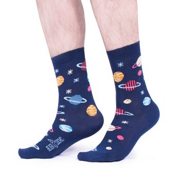 AlterSocks Freizeitsocken Lustige Socken Kosmos Socken Damen & Herren Unisex Розмір 36 – 45 (1 Paar)