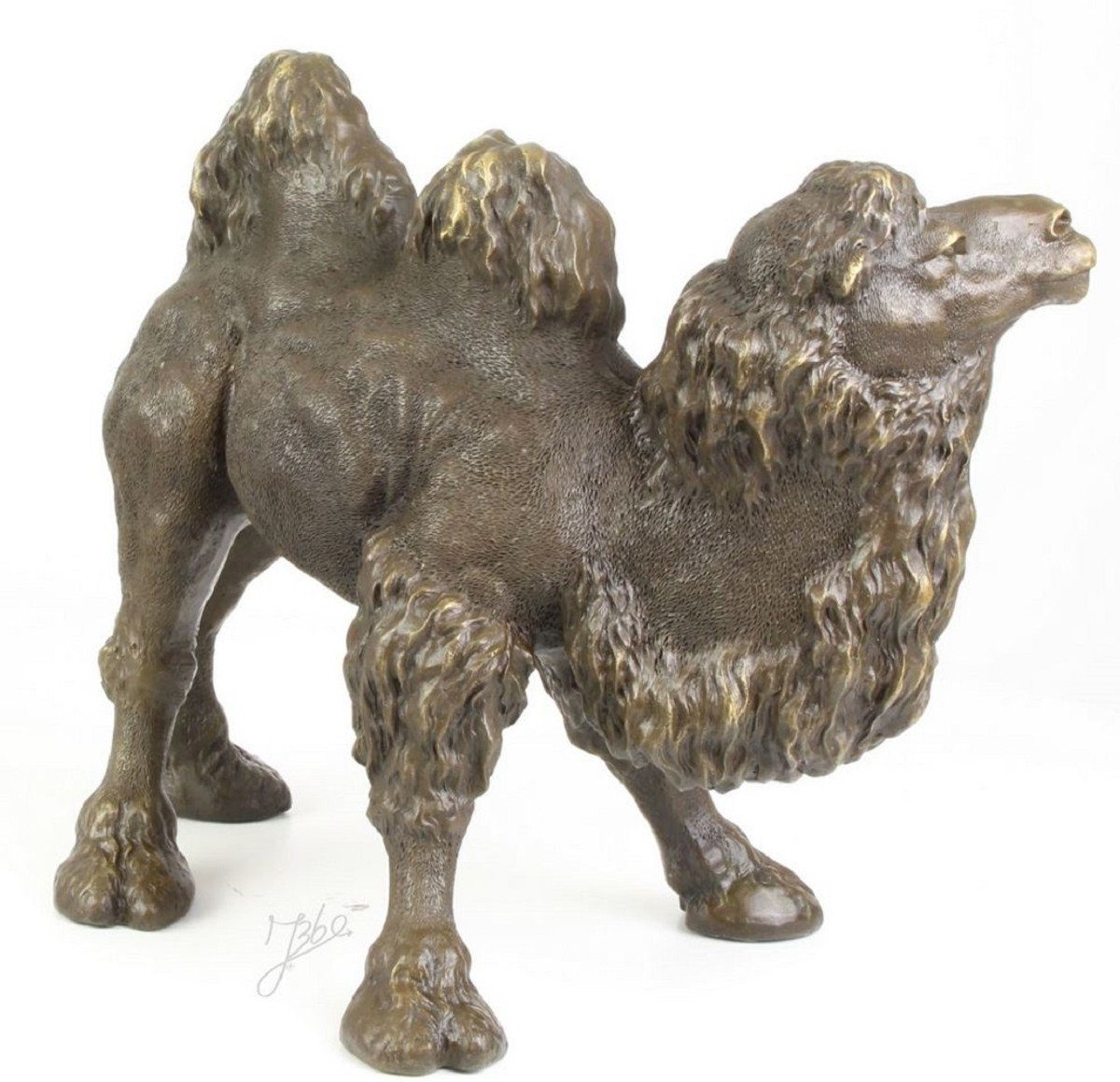 H. Casa Bronze Kamel / Edle cm Dekofigur Gold Padrino 44 Bronze - Bronzefigur Skulptur Luxus x 34