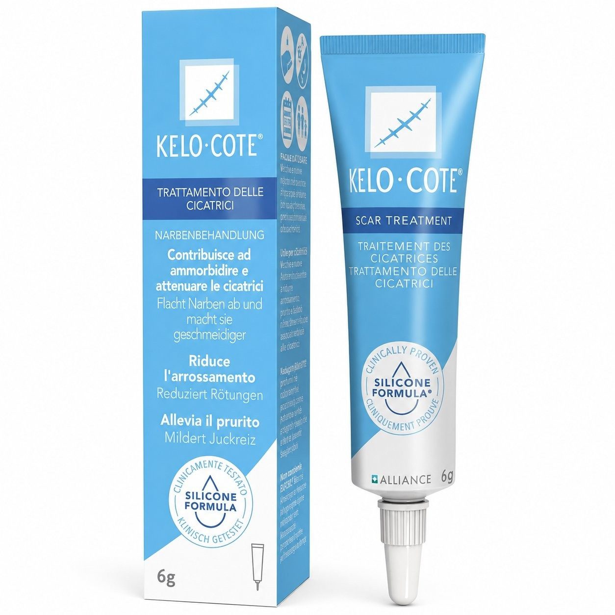 Alliance Pharmaceuticals GmbH Hautcreme KELO-COTE Silikon Gel zur Behandlung von Narben
