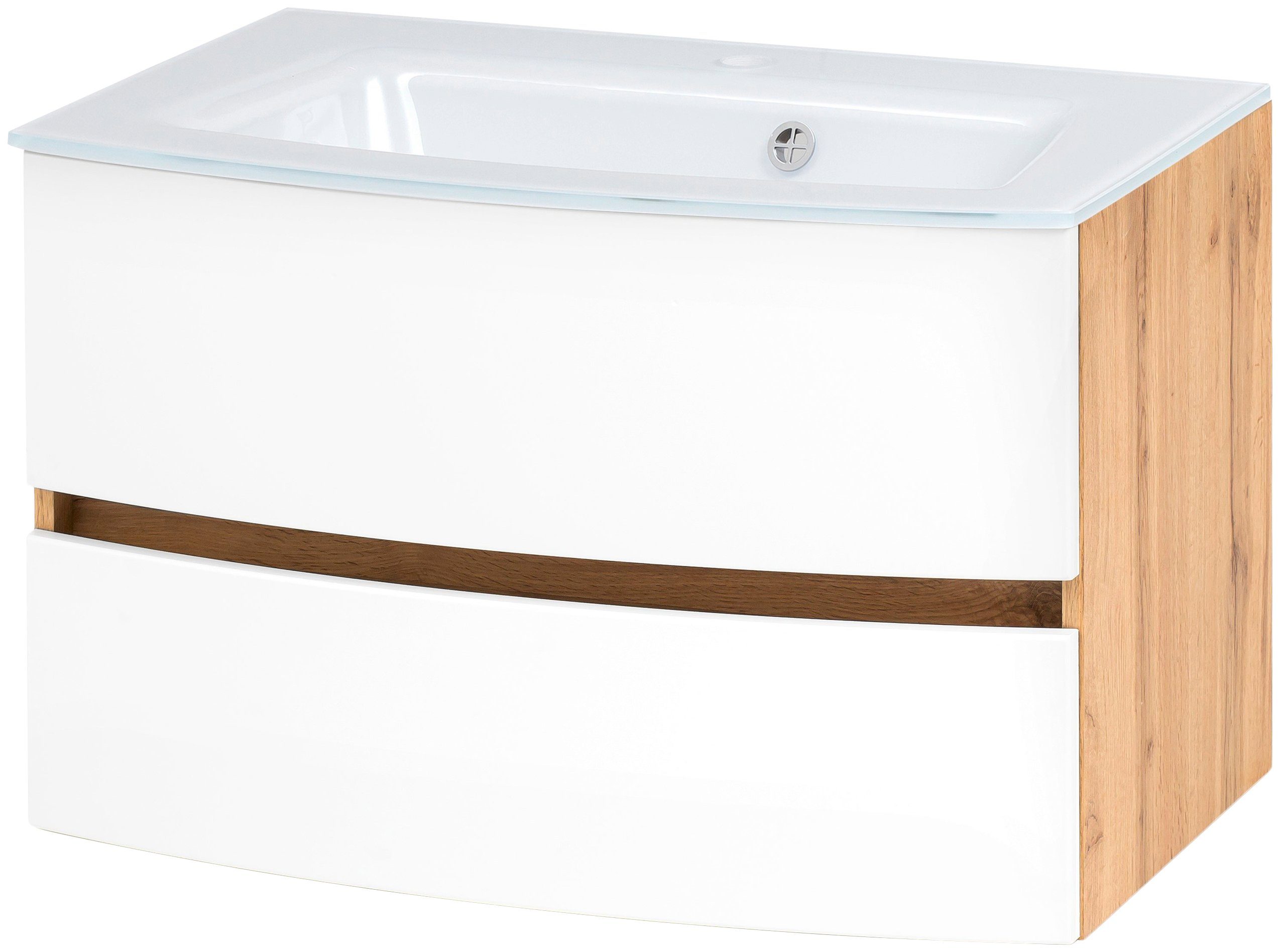 welltime Waschtisch "Kaunas" Breite 80 cm, mit Soft-Close Funktion günstig online kaufen