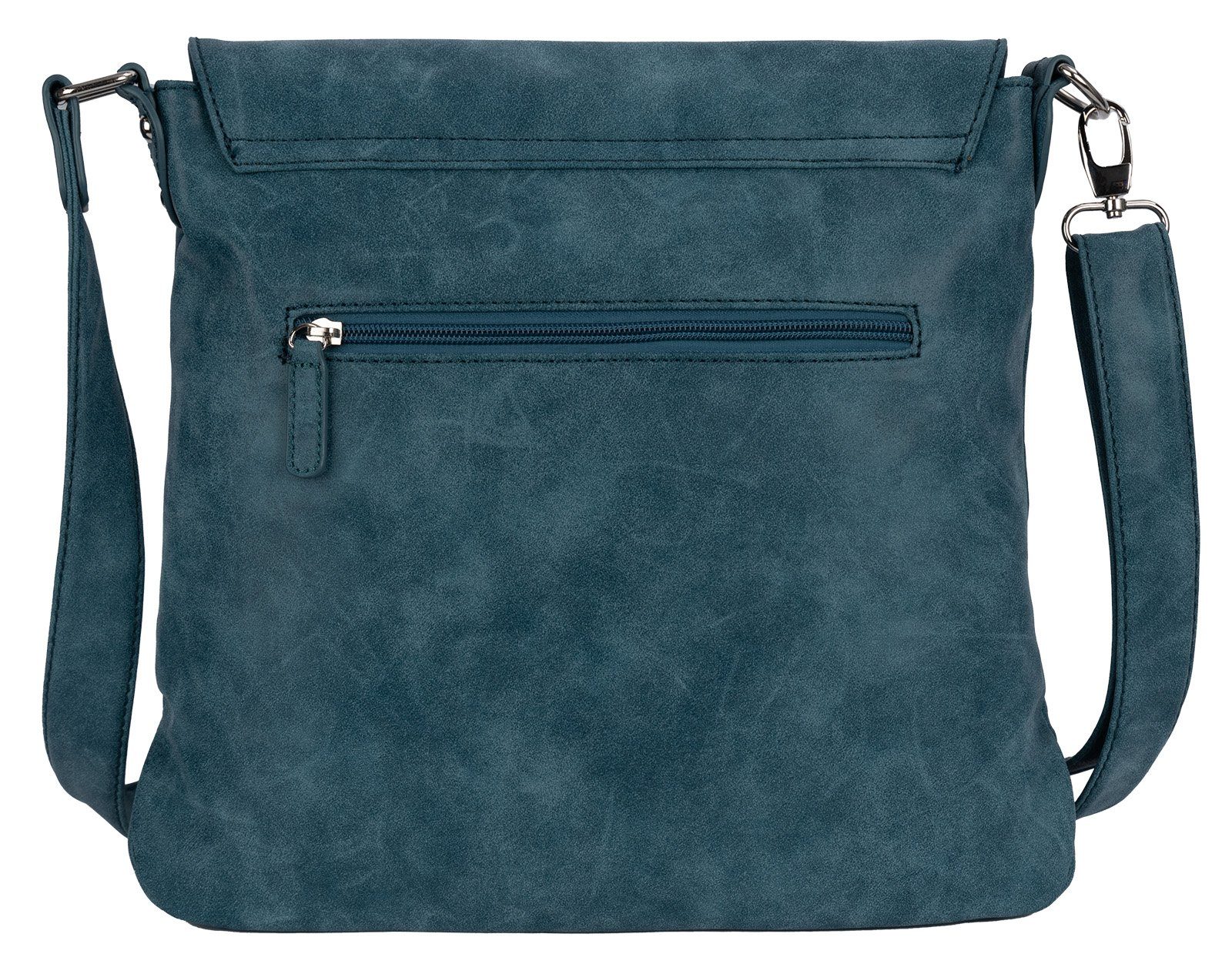 BAG STREET Schlüsseltasche Bag Street BLAU Damentasche als Handtasche Schultertasche, tragbar T0103, Umhängetasche Umhängetasche Schultertasche