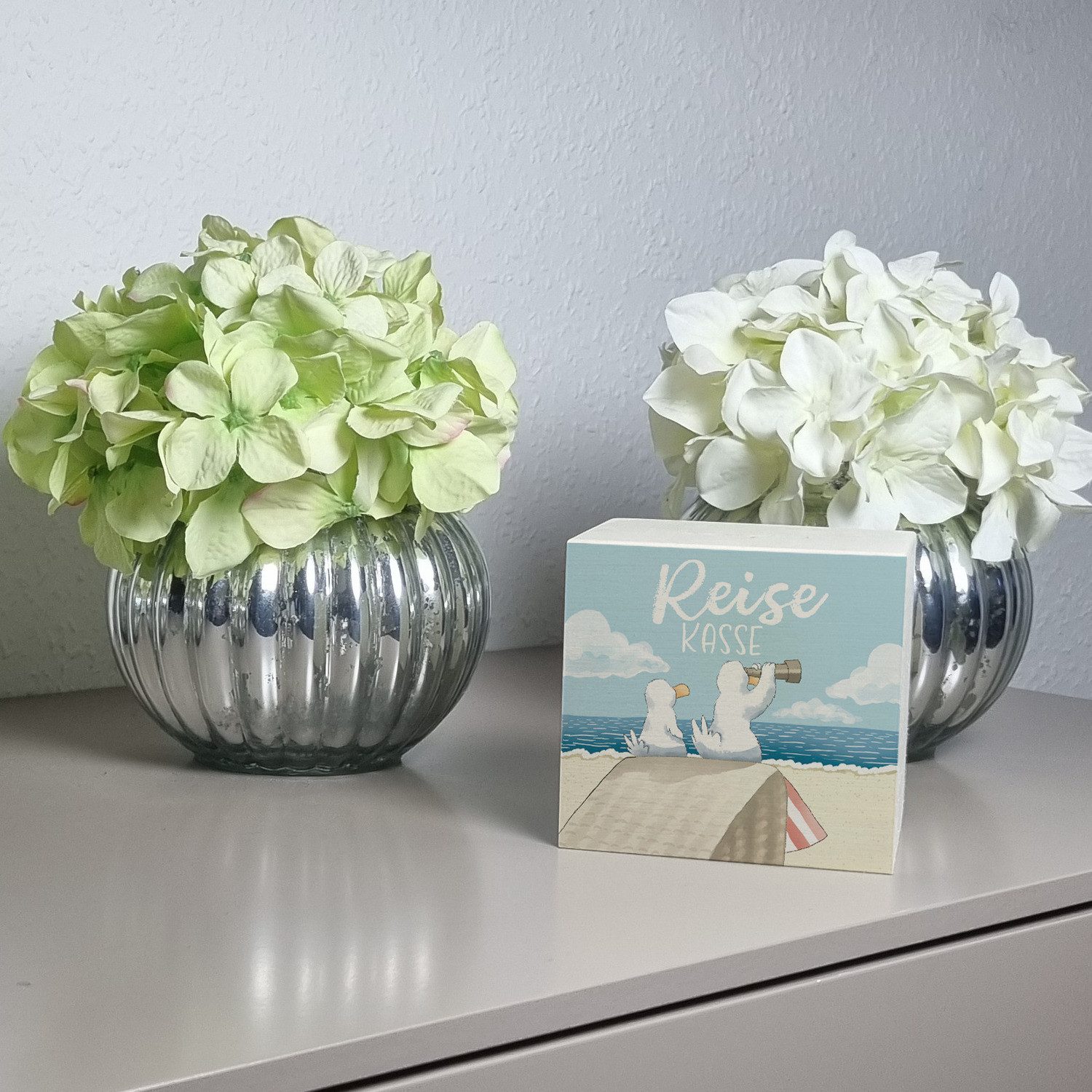 speecheese Spardose Möwen Spardose aus Holz mit Spruch Reisekasse günstig online kaufen