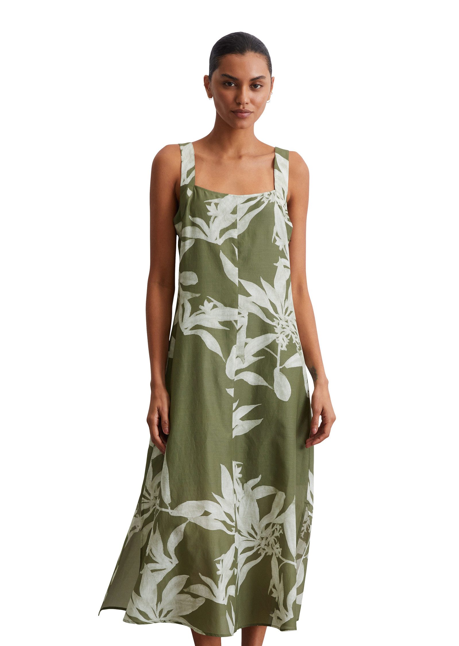 Marc O'Polo Druckkleid aus Organic-Cotton-Viskose-Mix günstig online kaufen